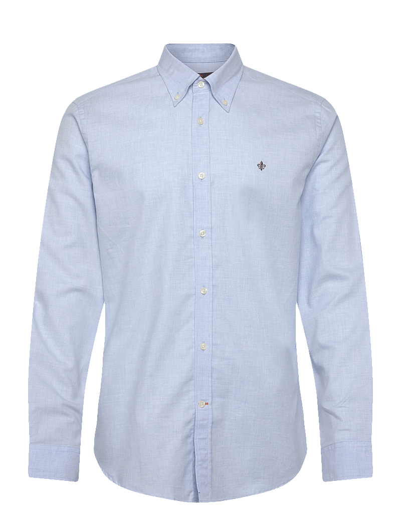 Morris - Watts Flannel Shirt-Slim Fit - basic skjorter - light blue - 1