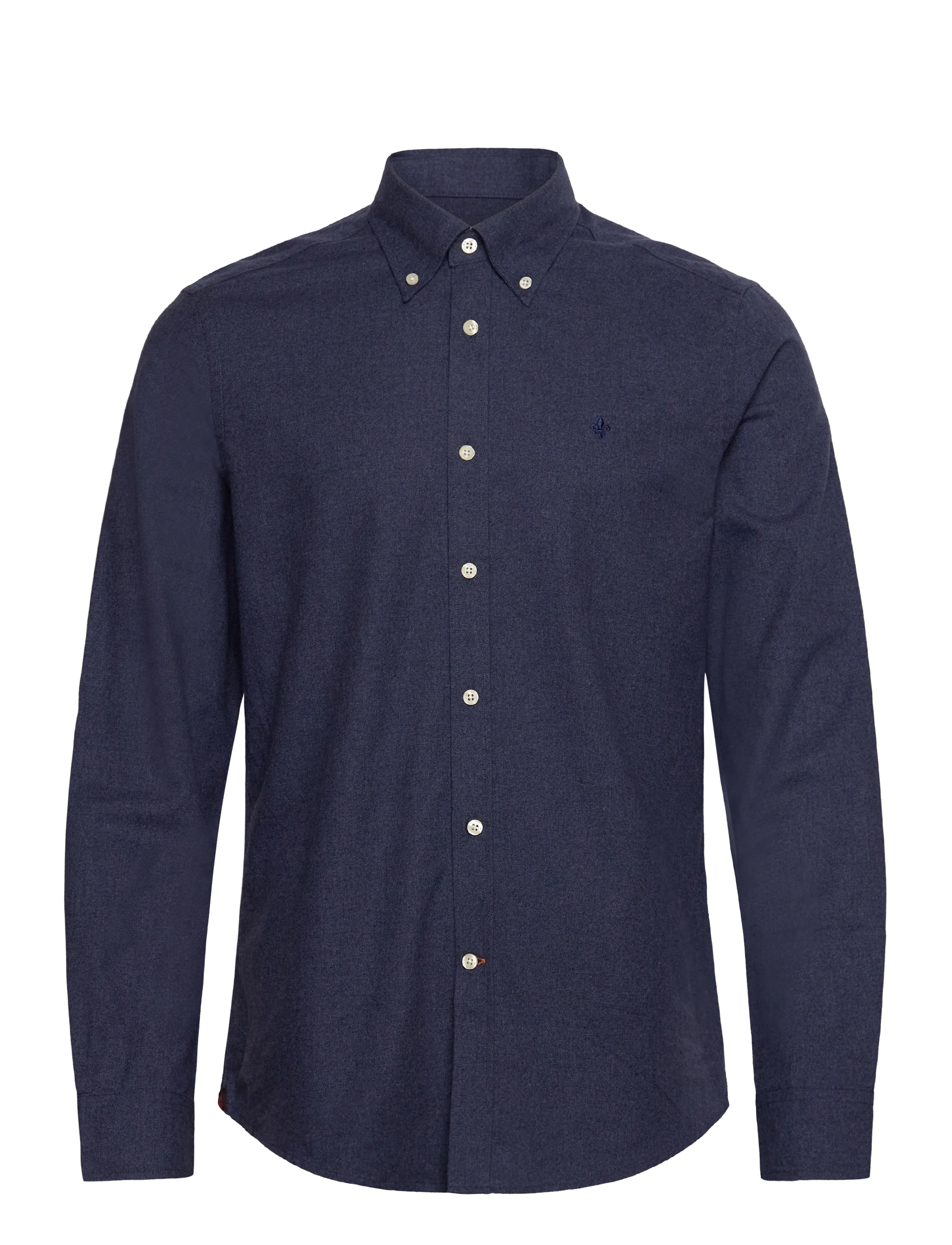 Morris Watts Flannel Shirt-Slim Fit - Kleidung - NAVY / navy