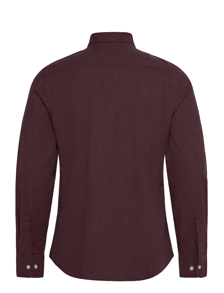 Morris - Watts Flannel Shirt-Slim Fit - wine red - 2