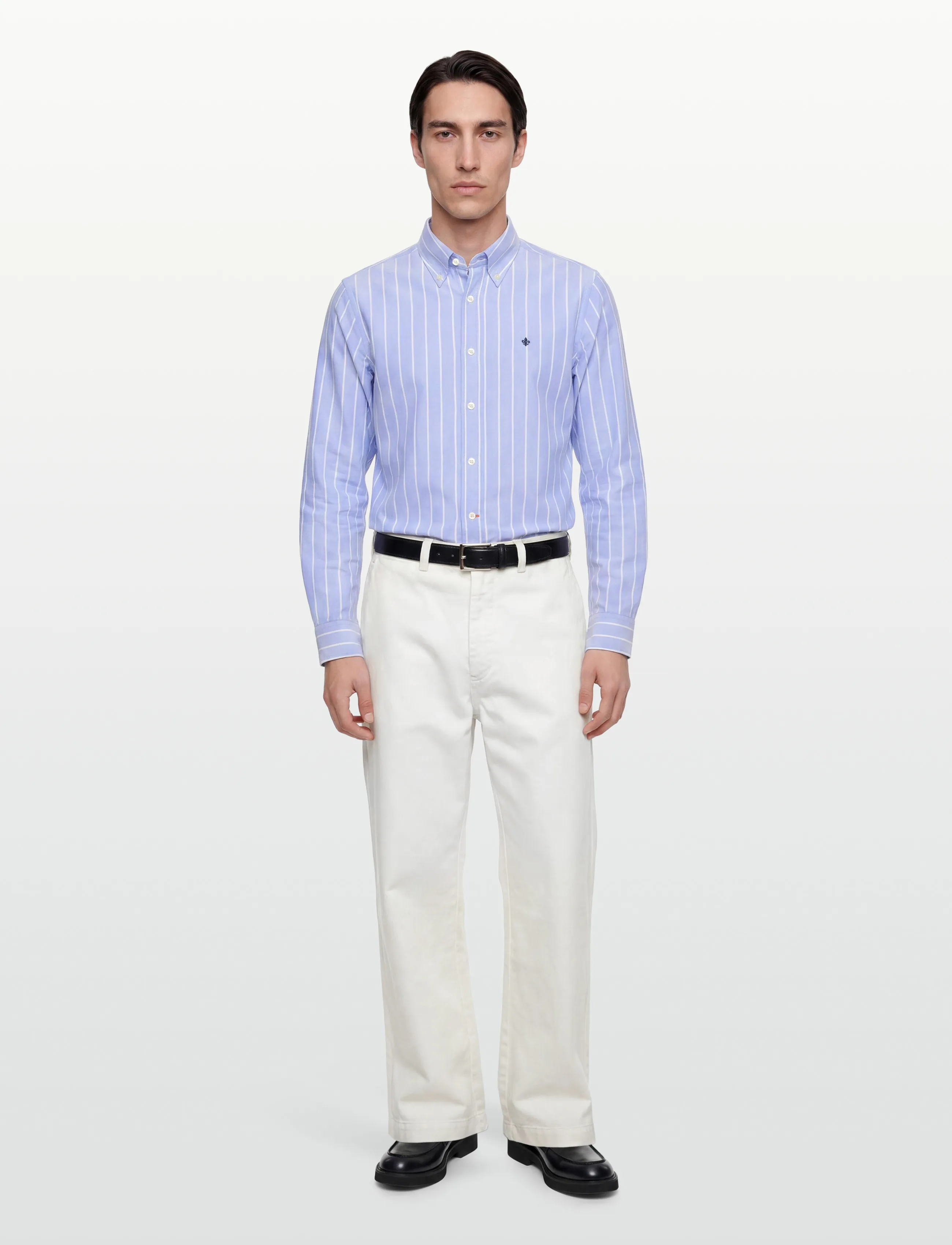 Morris - Douglas Oxford Stripe-Slim Fit - light blue - 0