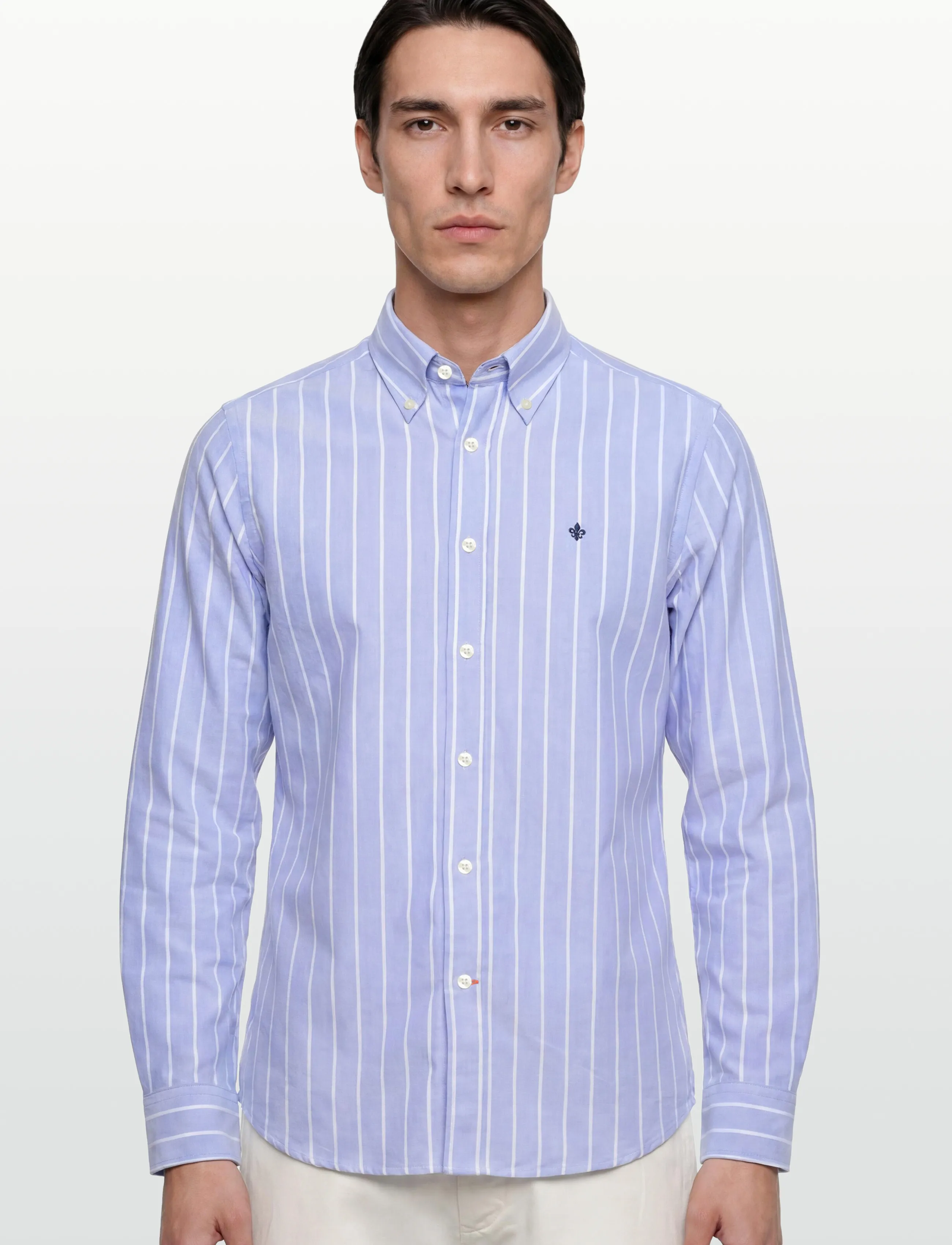 Morris - Douglas Oxford Stripe-Slim Fit - light blue - 3