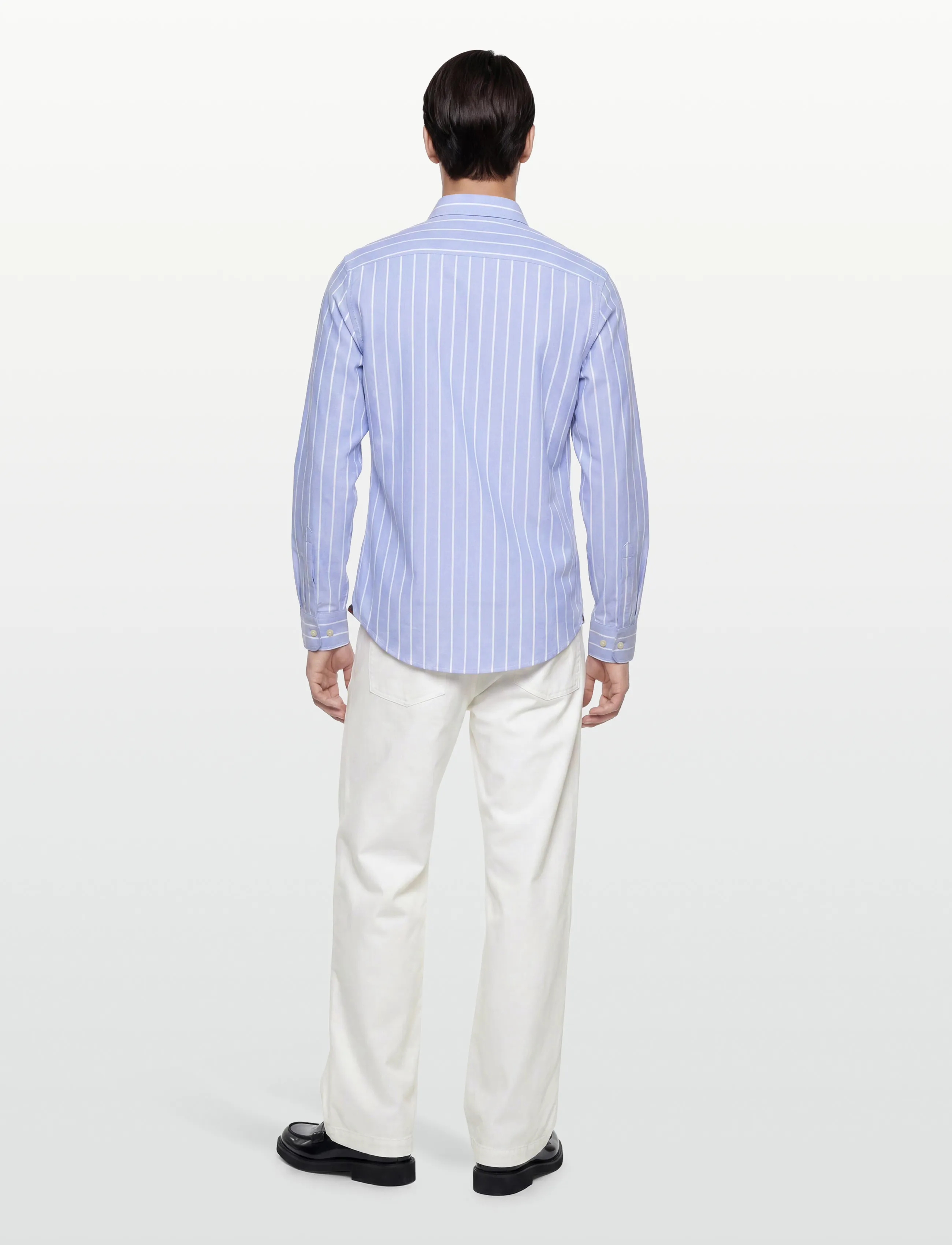 Morris - Douglas Oxford Stripe-Slim Fit - light blue - 4