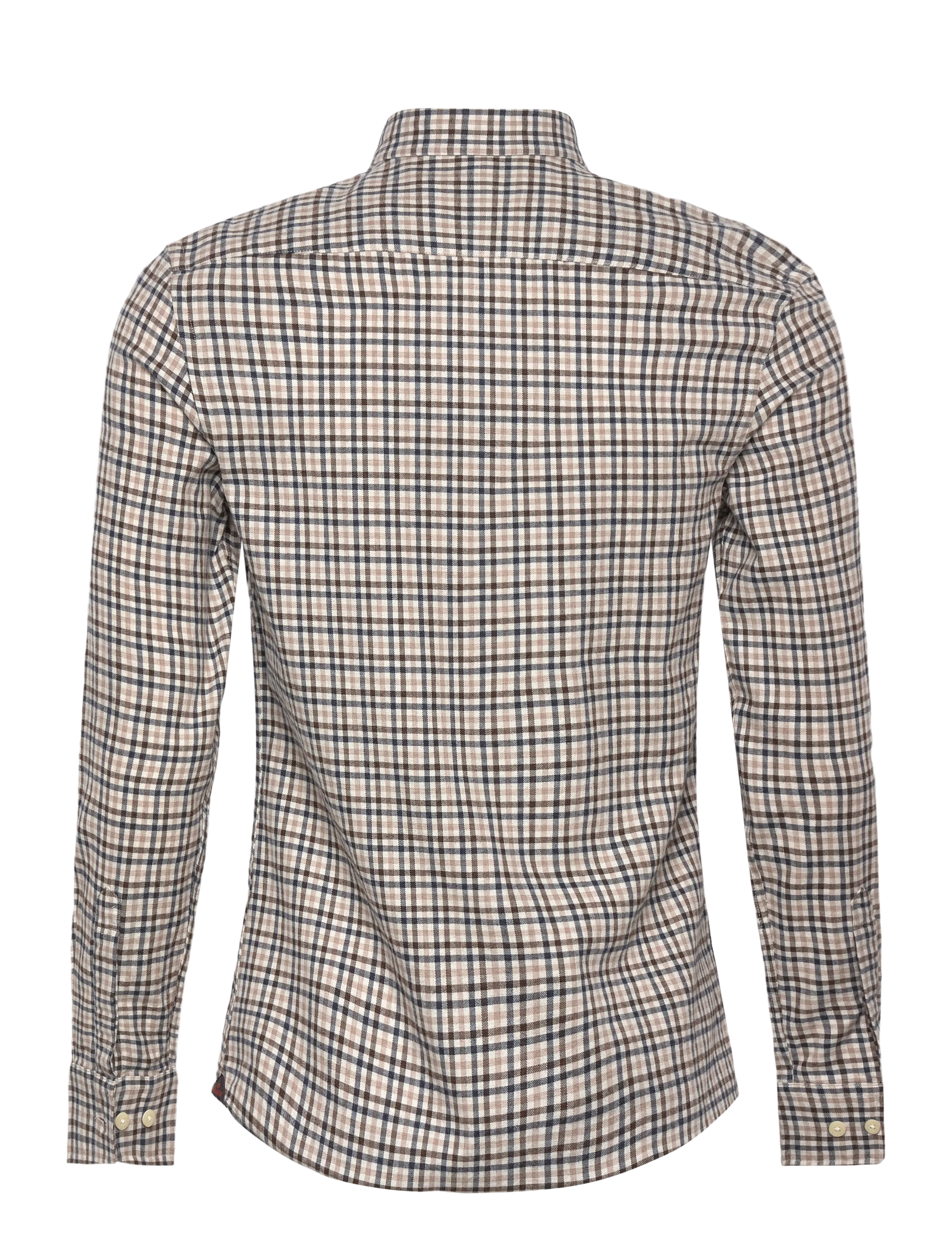Morris - Watts Check Shirt-Slim Fit - brown - 2