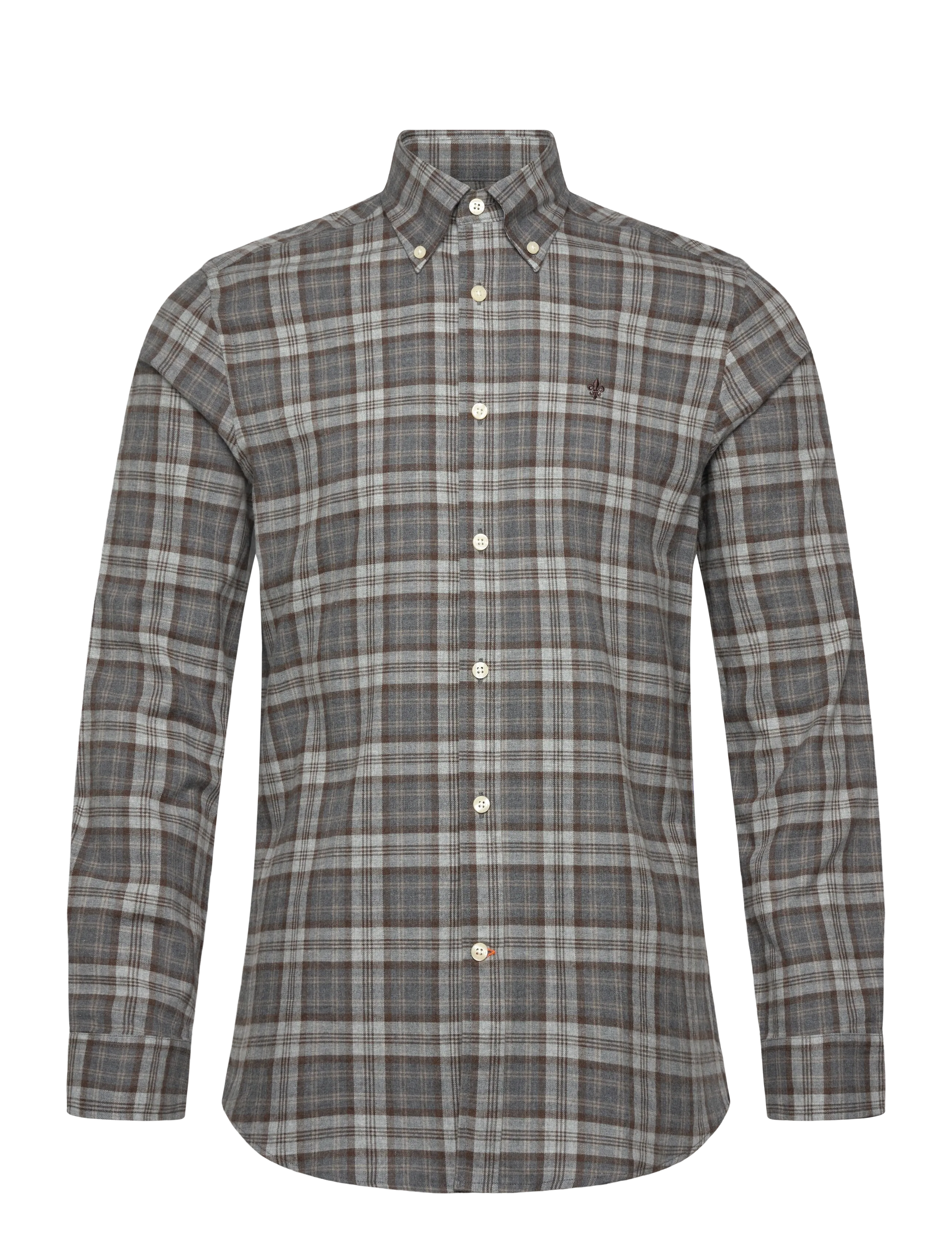 Morris - Watts Check Shirt-Slim Fit - grey - 1