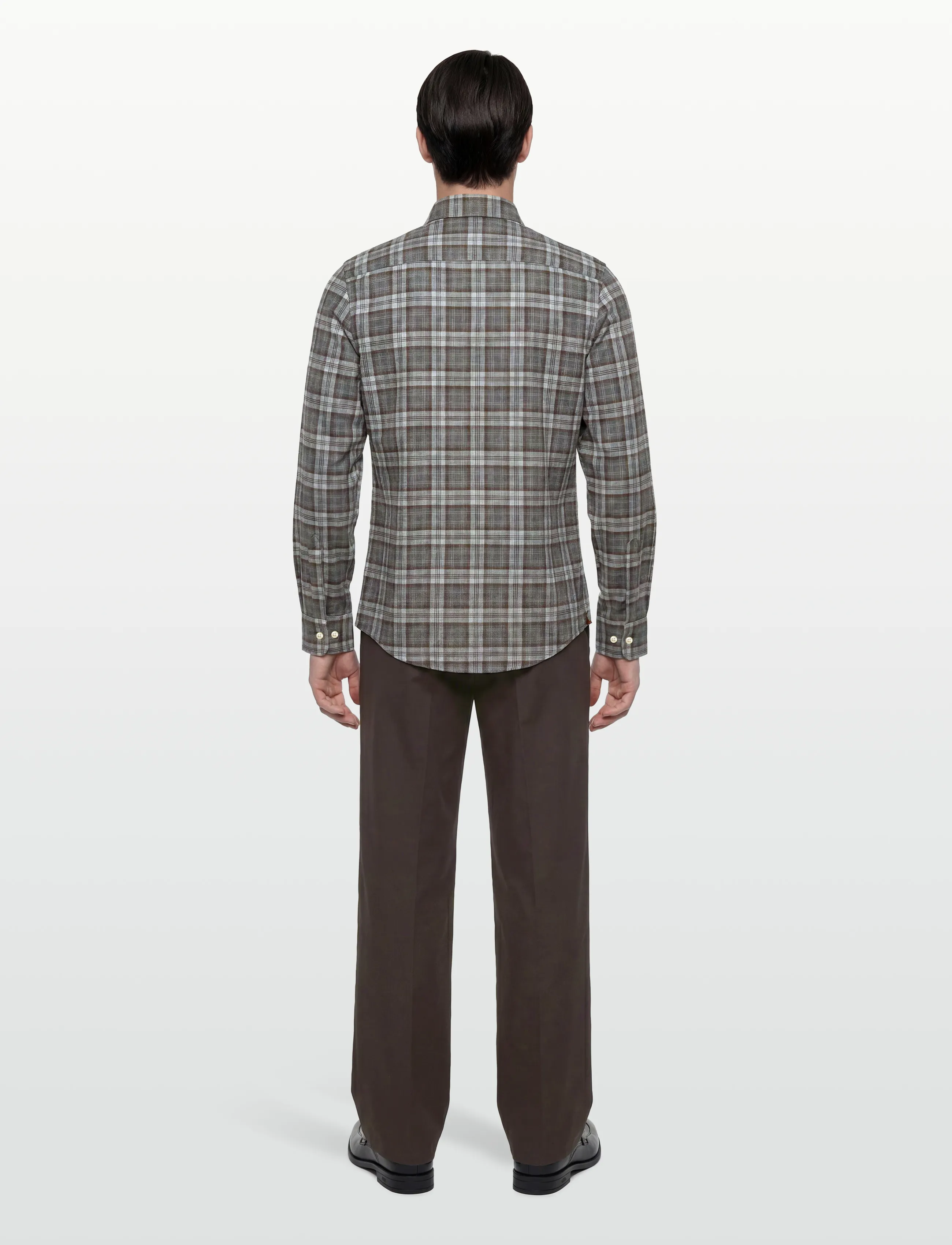 Morris - Watts Check Shirt-Slim Fit - grey - 4
