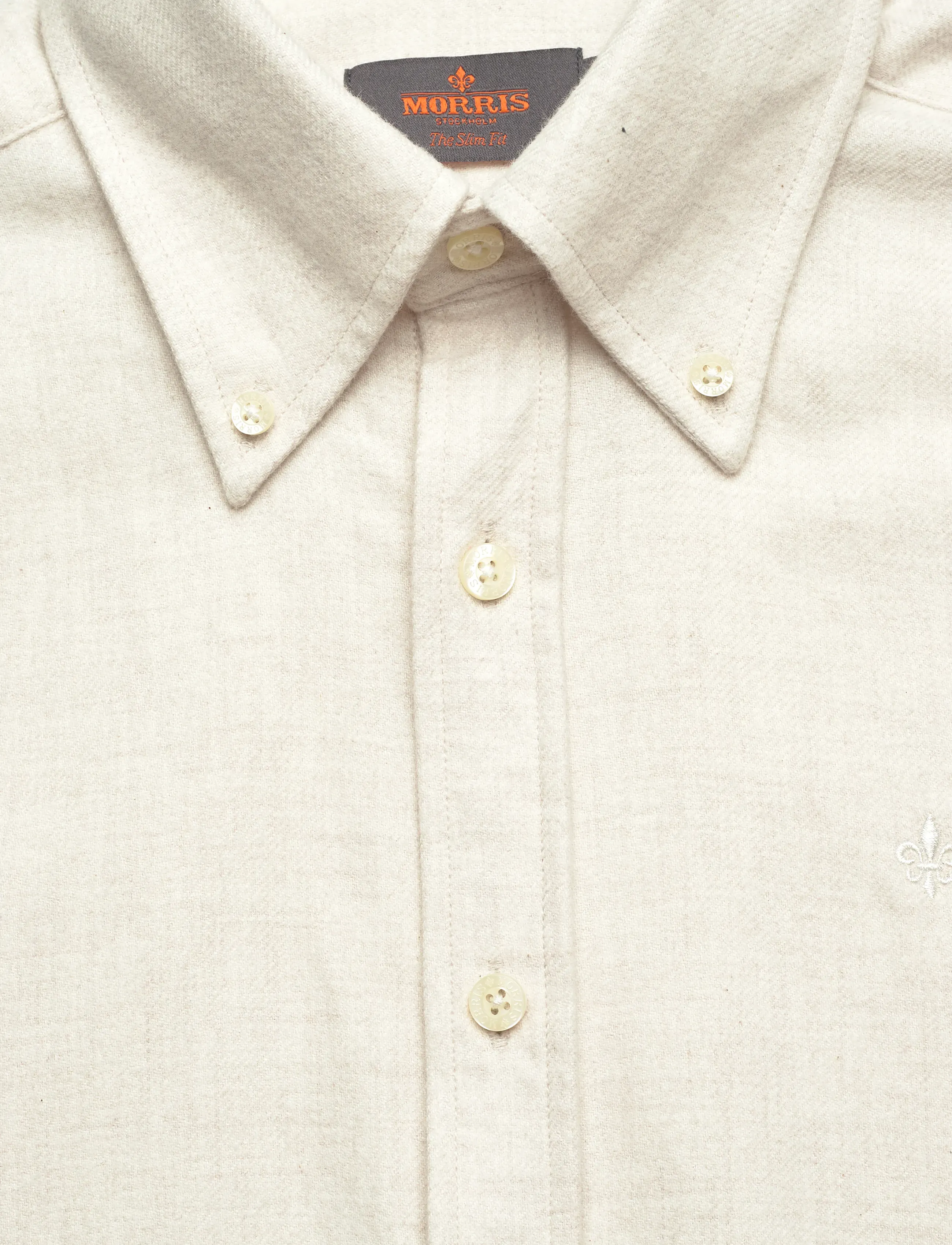 Morris - Twill Flannel Shirt-Slim Fit - off white - 5