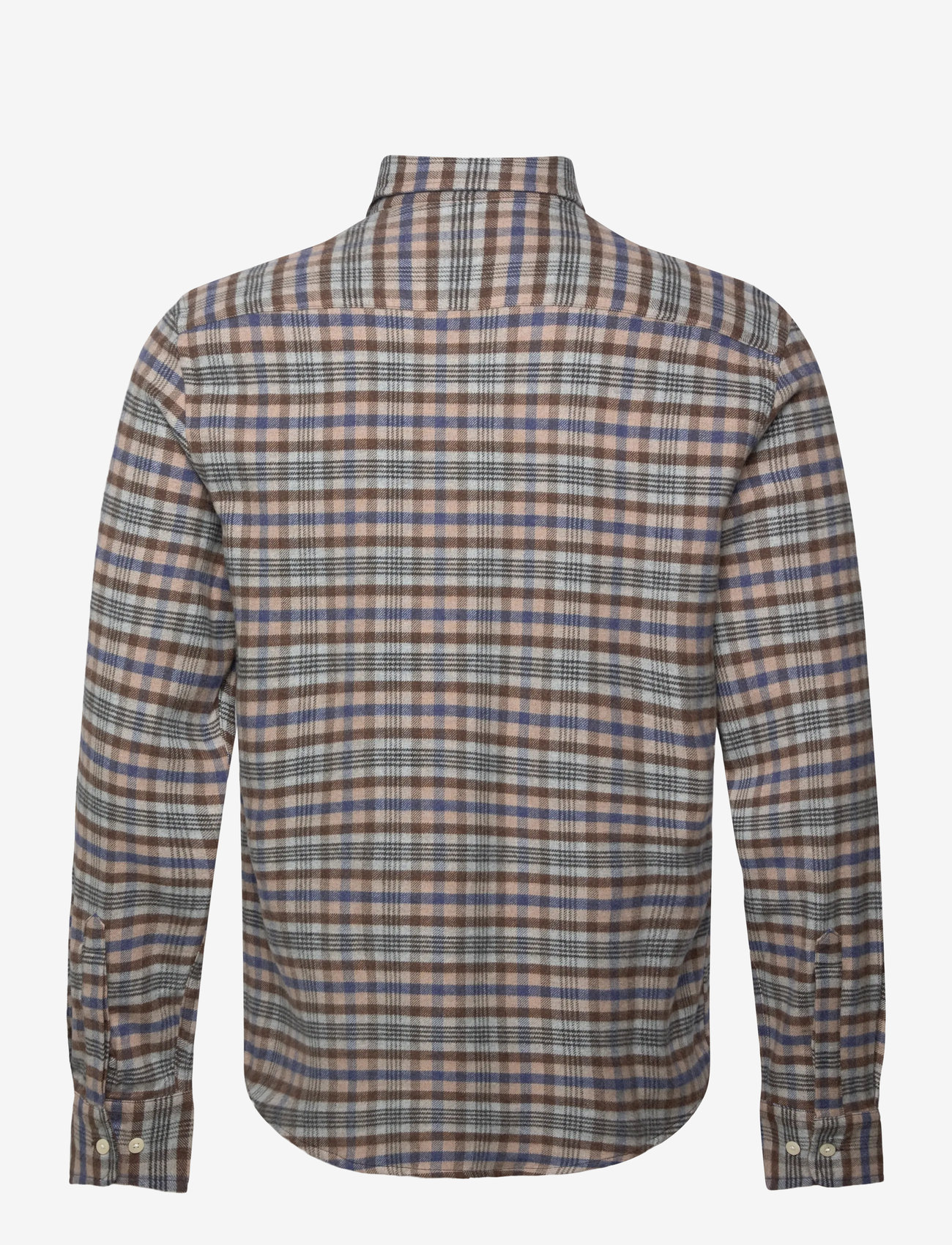 Morris - Flannel Check Shirt-Slim Fit - basic skjortor - brown - 2