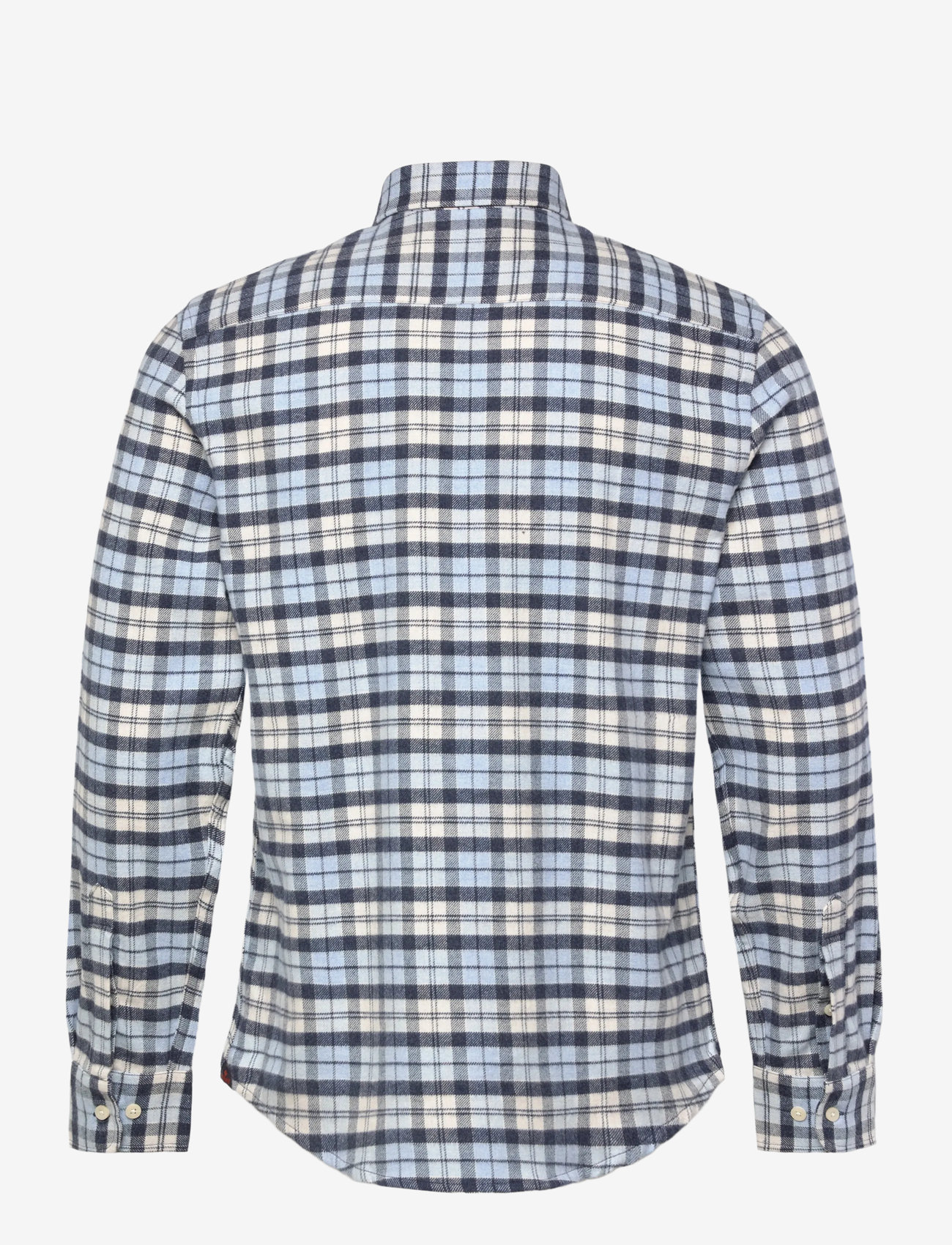 Morris - Flannel Check Shirt-Slim Fit - basic skjorter - light blue - 2