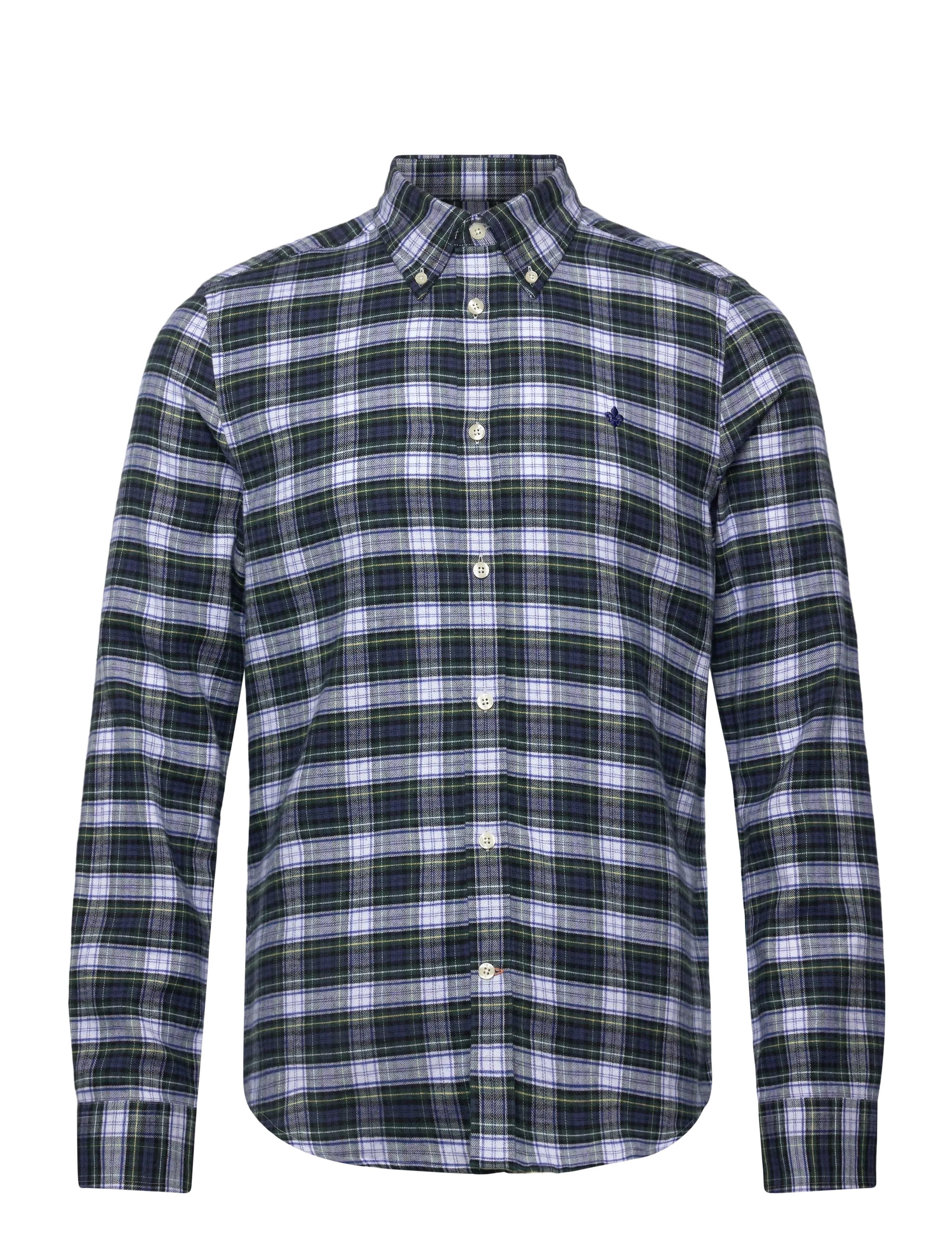 Morris Soft Twill Tartan Shirt-Slim Fit - Morris Stockholm - BLUE / blue