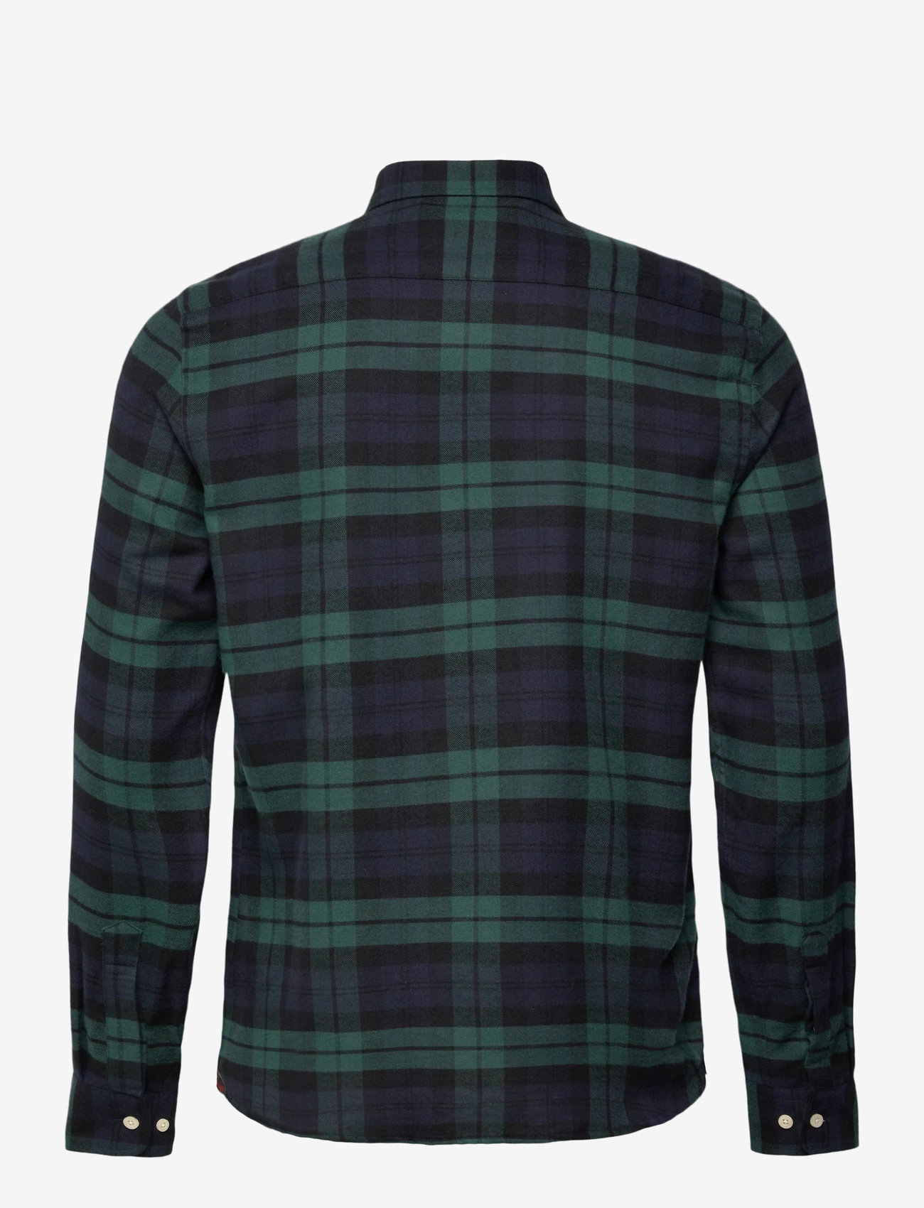Morris - Soft Twill Tartan Shirt-Slim Fit - basic skjorter - navy - 2