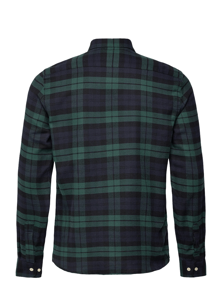 Morris - Soft Twill Tartan Shirt-Slim Fit - karierte hemden - navy - 2