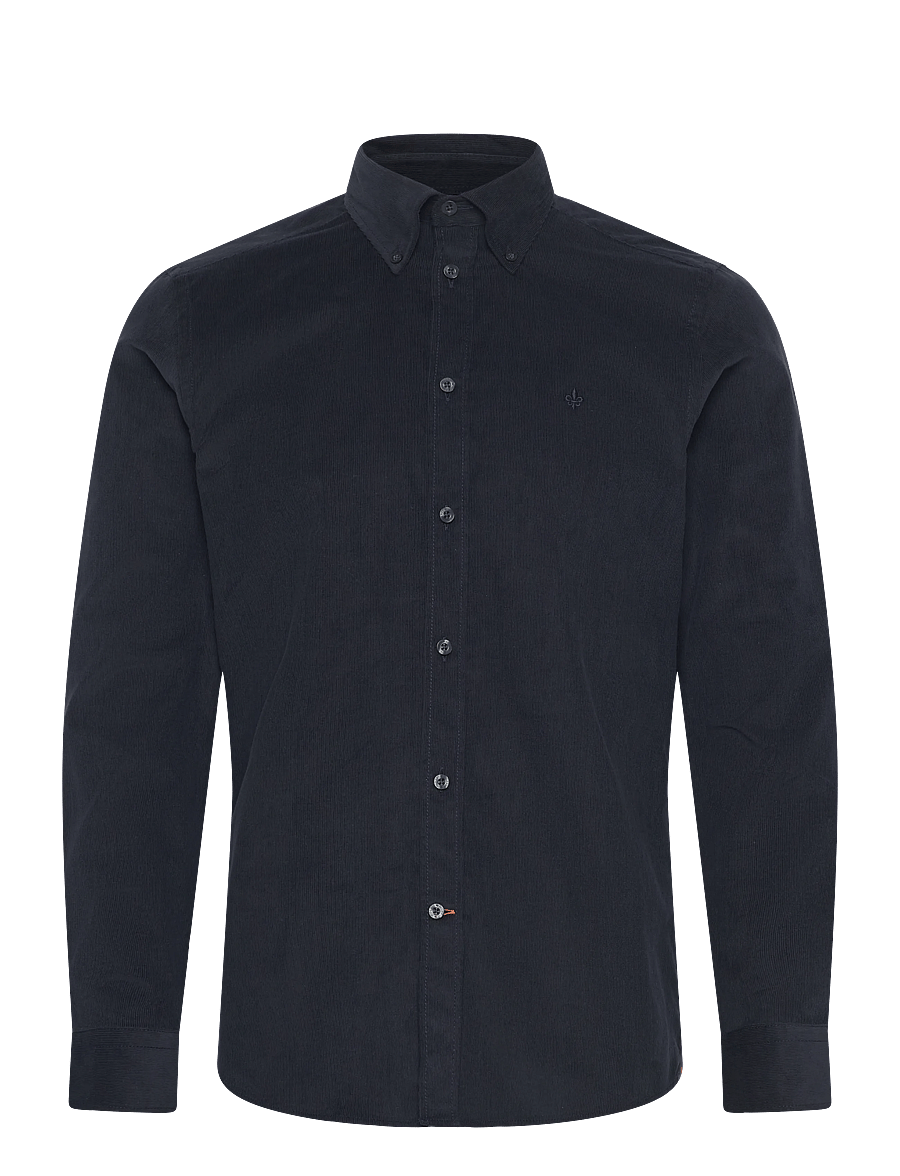 Morris - Douglas Cord Shirt-Slim Fit - cordhemden - blue - 1