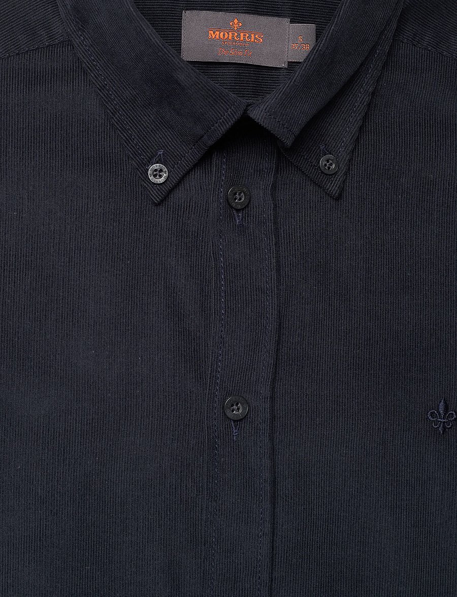 Morris - Douglas Cord Shirt-Slim Fit - cordhemden - blue - 5