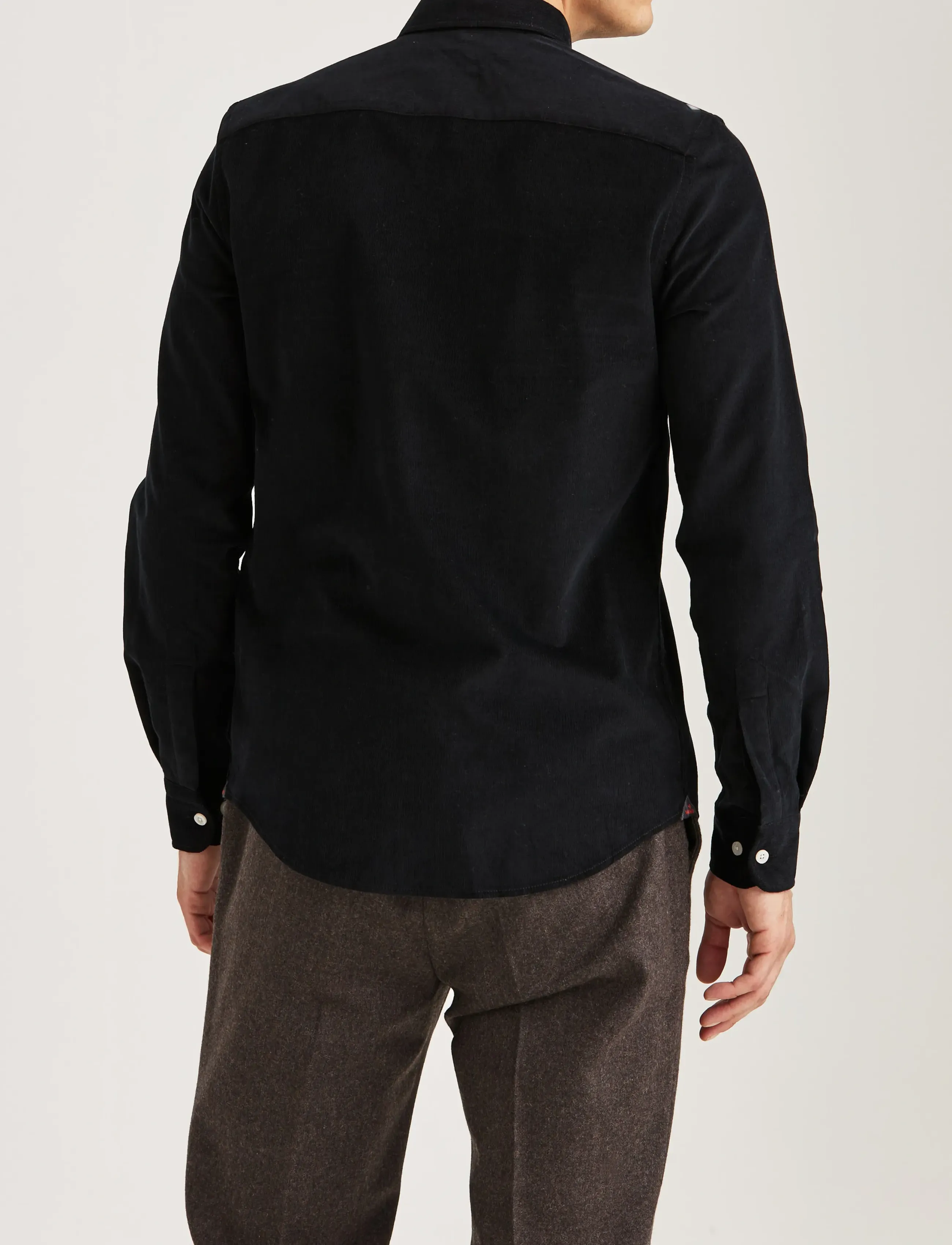Morris - Douglas Cord Shirt-Slim Fit - mænd - grey - 4