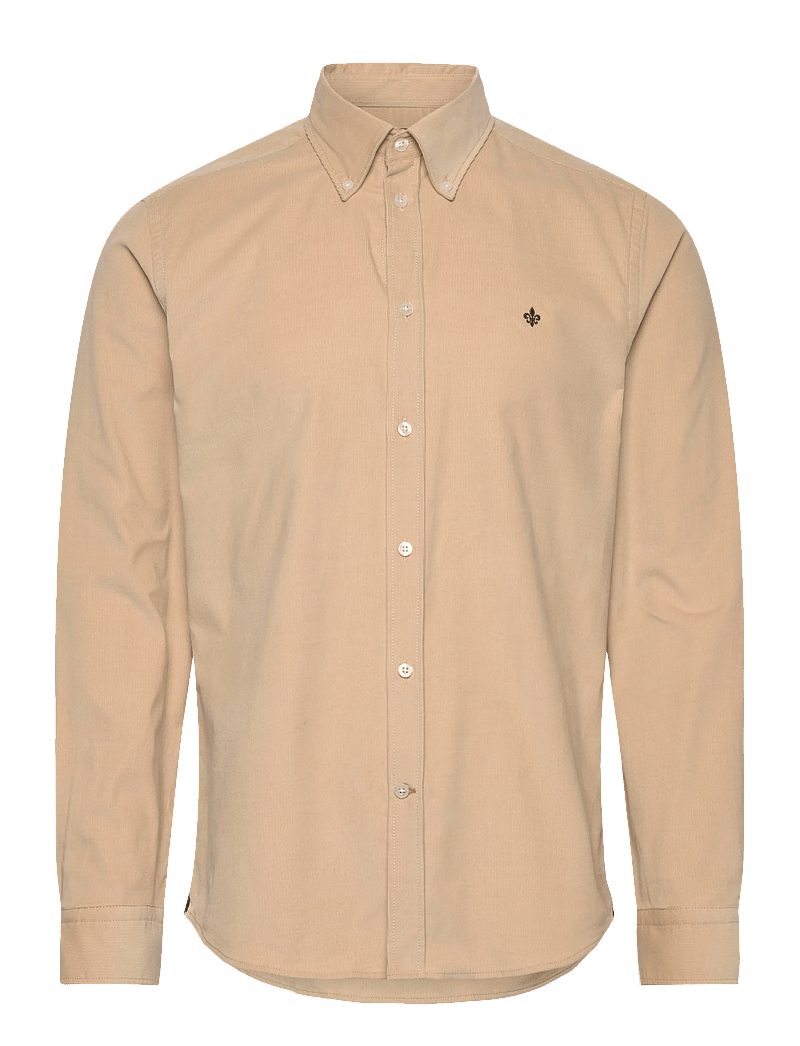 Morris - Douglas Cord Shirt-Slim Fit - fløjlsskjorter - khaki - 1
