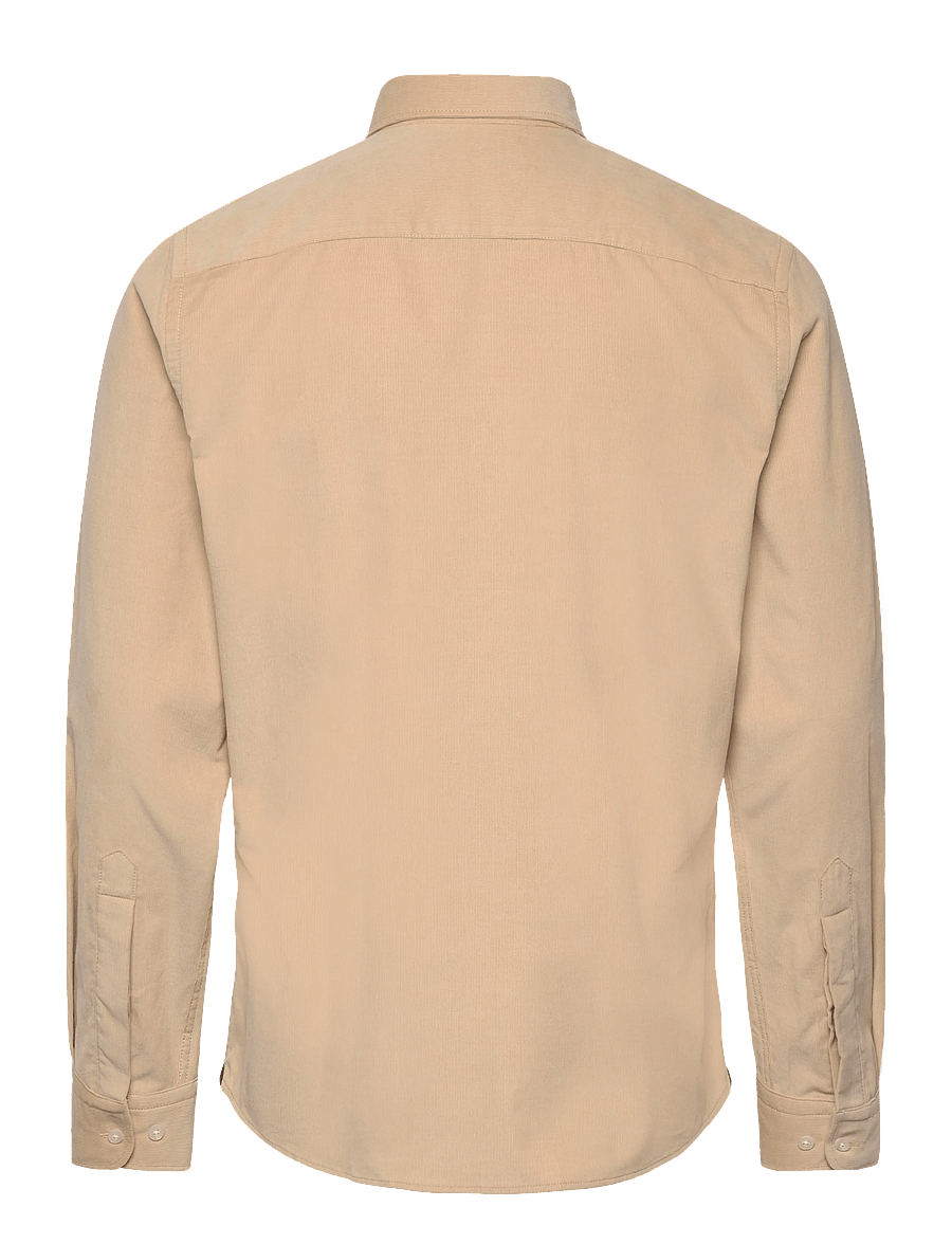 Morris - Douglas Cord Shirt-Slim Fit - kordfløyelsskjorter - khaki - 2