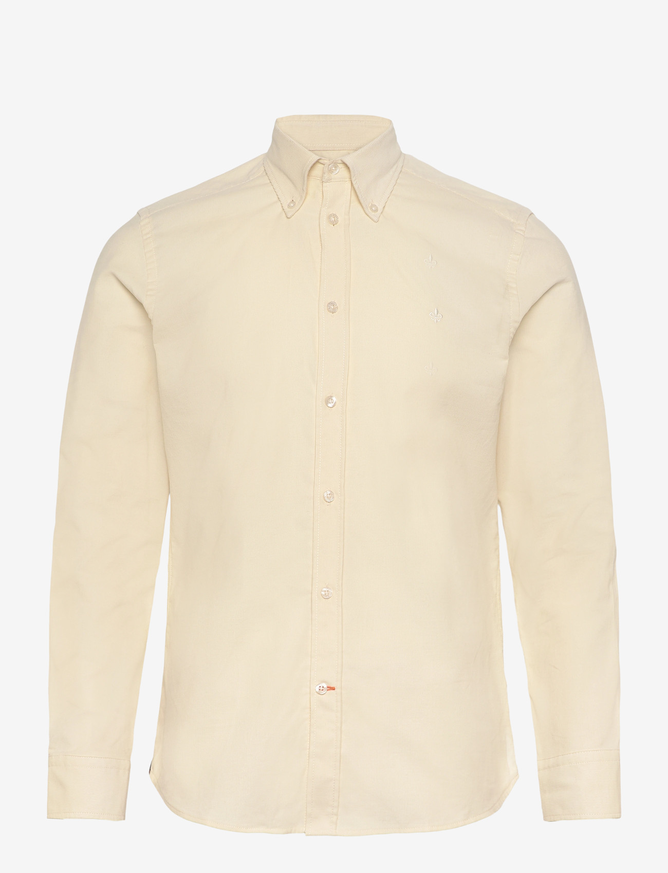 Morris - Douglas Cord Shirt-Slim Fit - fløjlsskjorter - off white - 1