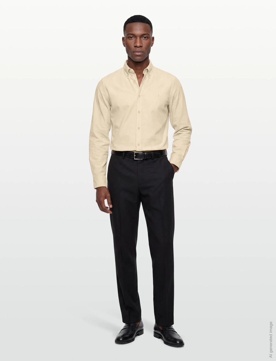 Morris - Douglas Cord Shirt-Slim Fit - chemises en velours côtelé - off white - 0