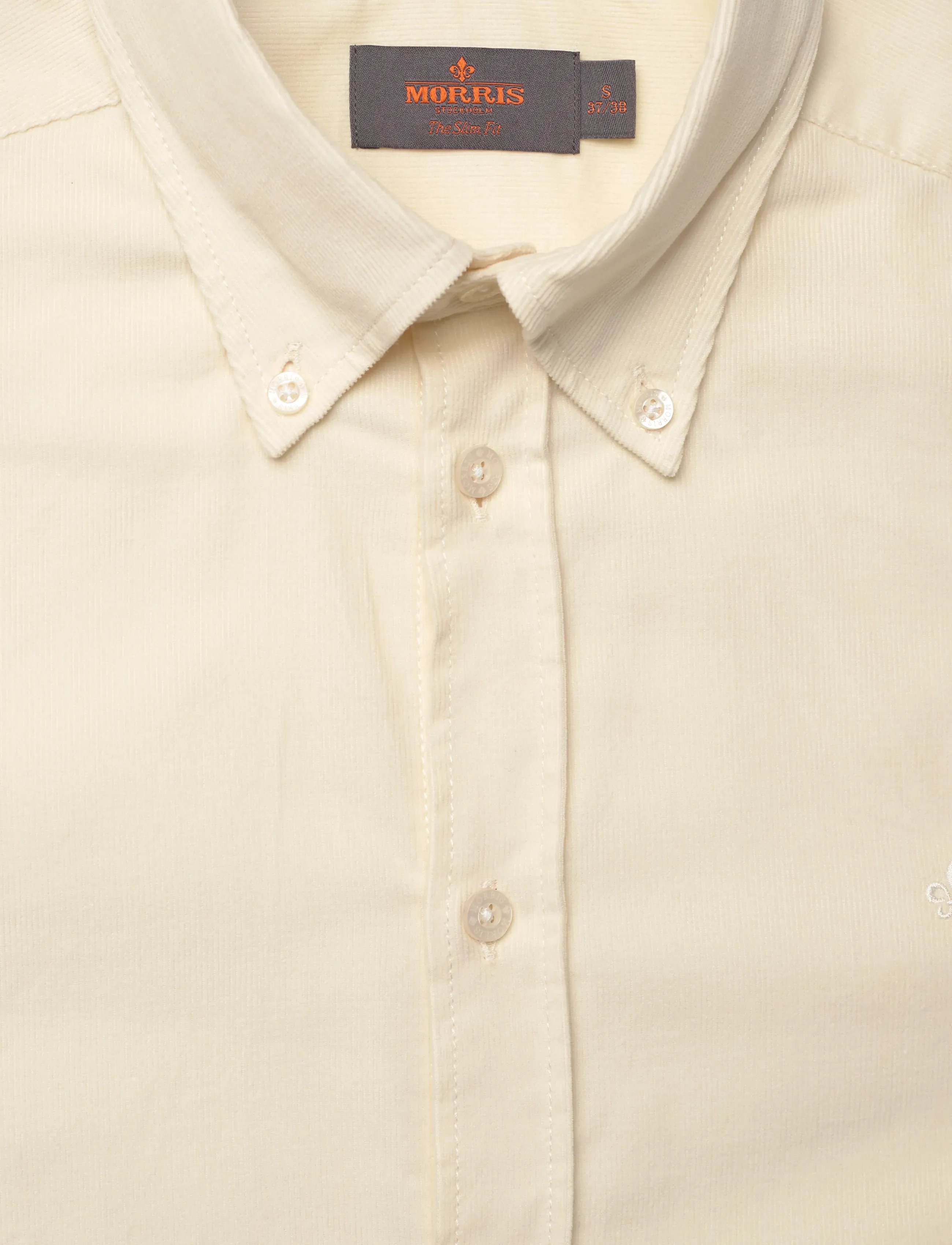 Morris - Douglas Cord Shirt-Slim Fit - prekės kiekvienai progai - off white - 5