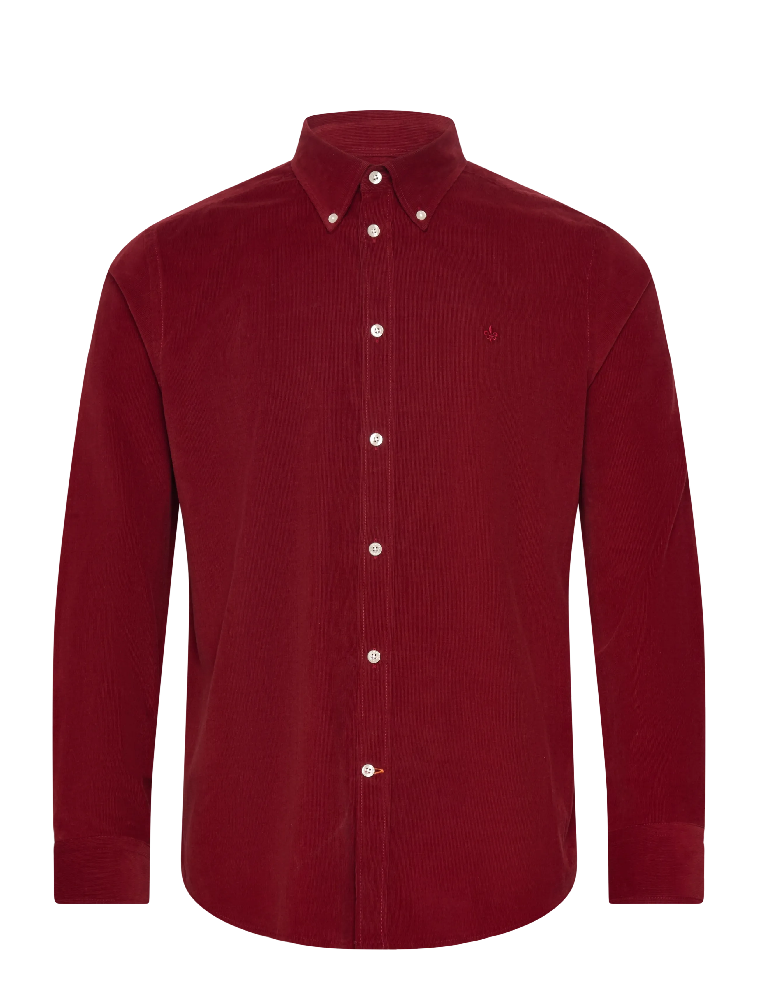 Morris - Douglas Cord Shirt-Slim Fit - corduroy shirts - red - 1