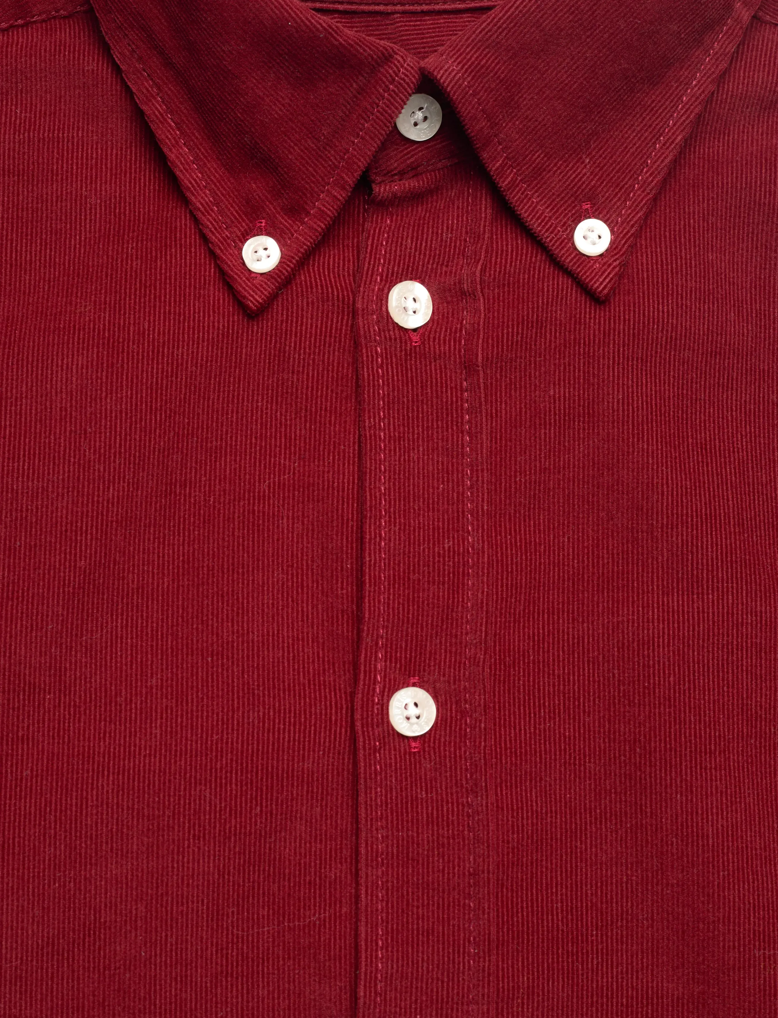 Morris - Douglas Cord Shirt-Slim Fit - corduroy shirts - red - 5