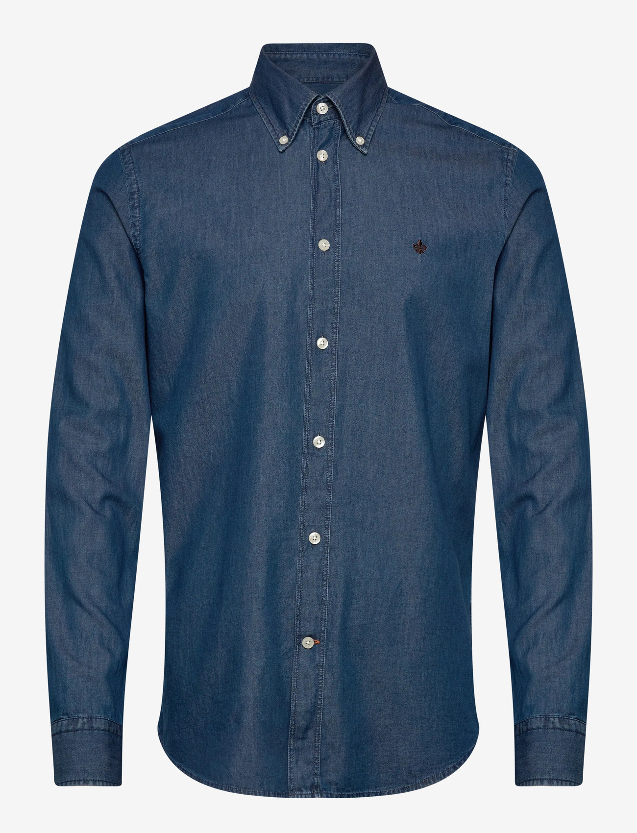 Morris - Light Denim Shirt-Slim Fit - denimowe koszulki - blue - 1