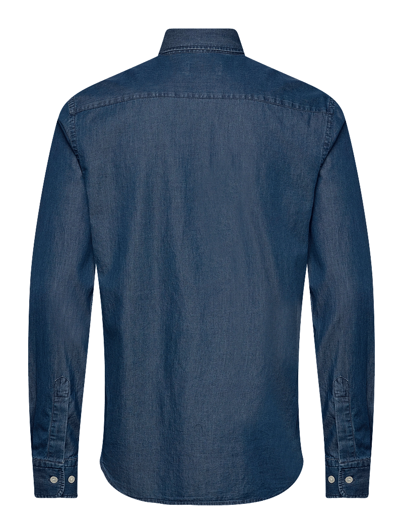 Morris - Light Denim Shirt-Slim Fit - denimowe koszulki - blue - 2