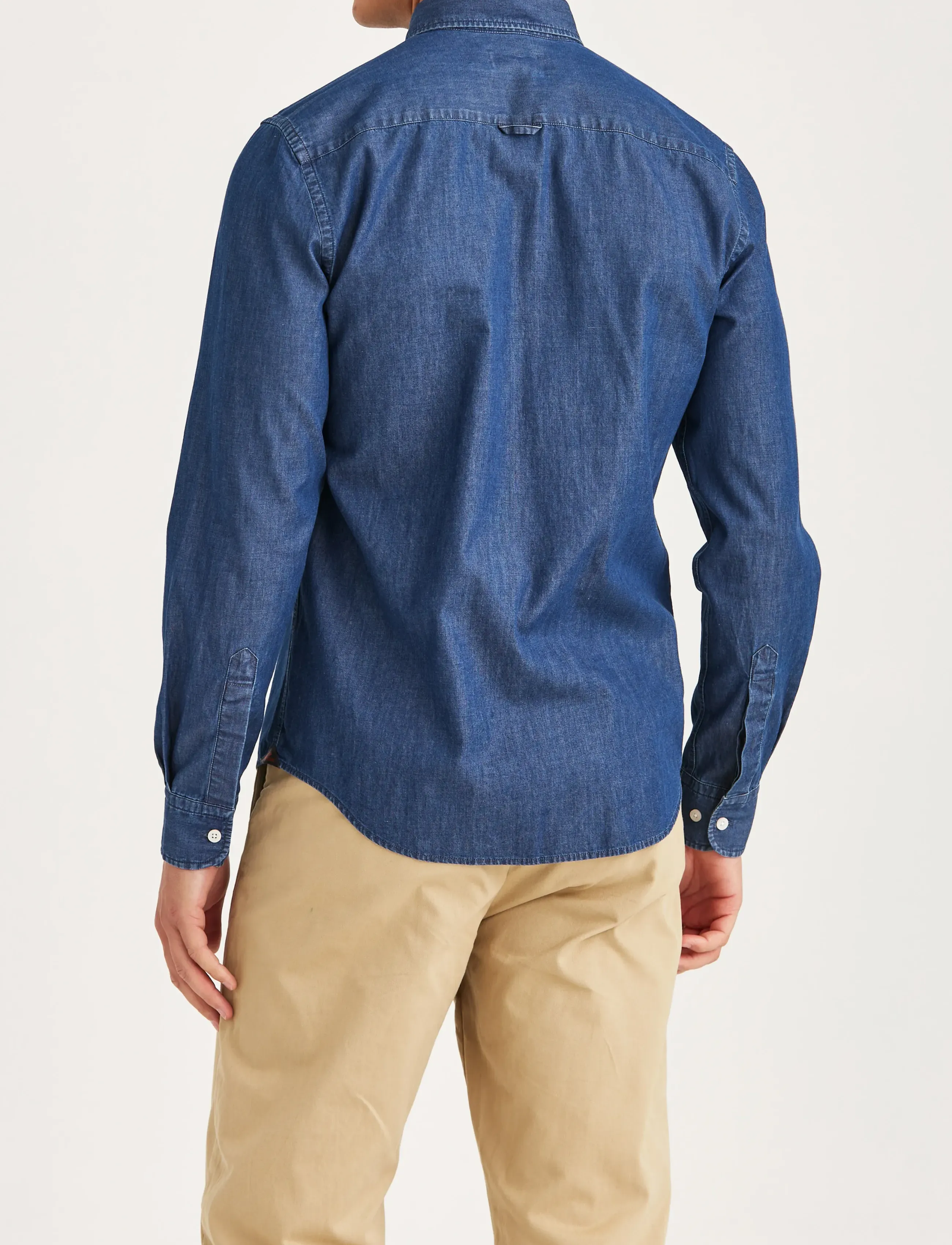Morris - Light Denim Shirt-Slim Fit - blue - 4