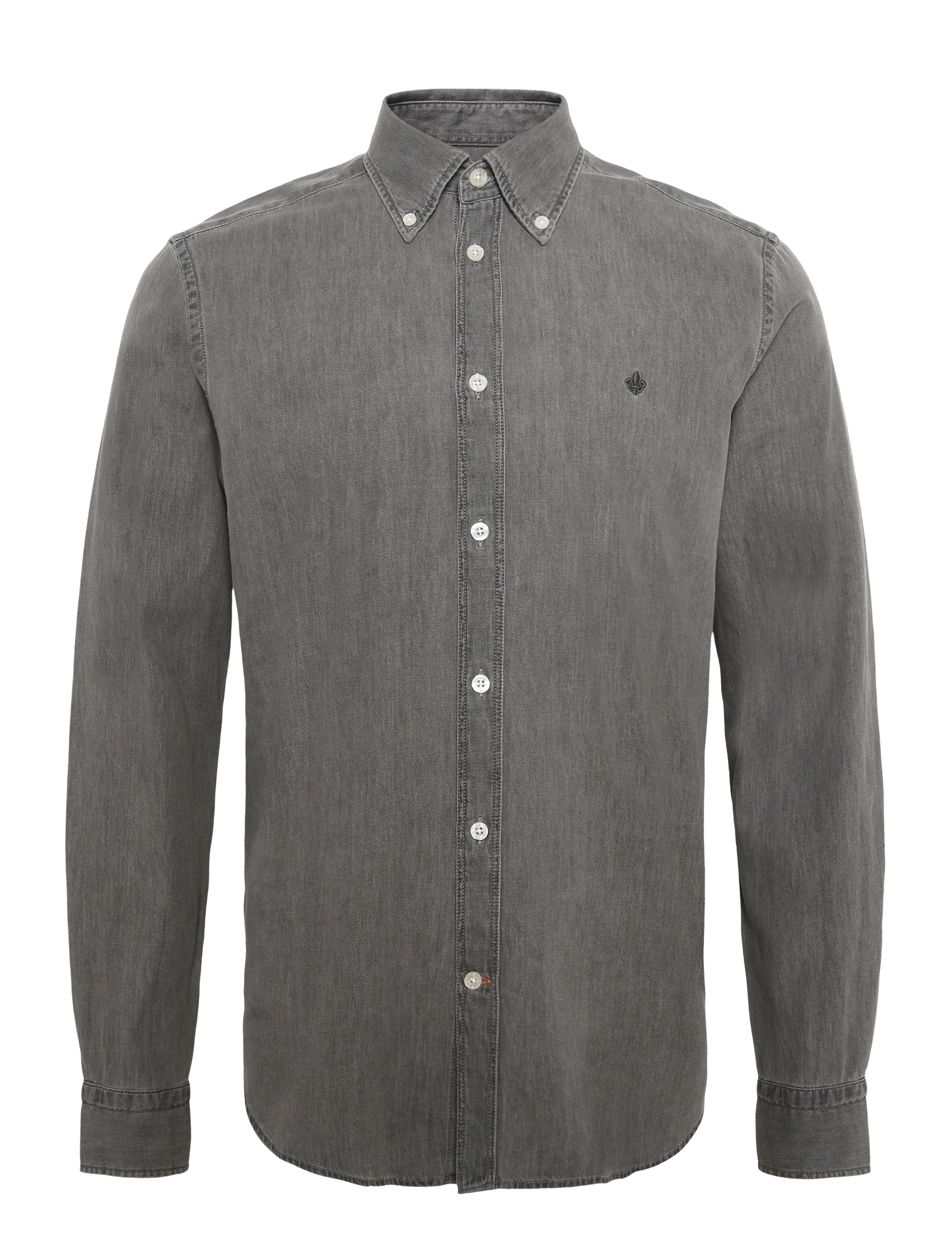 Morris - Light Denim Shirt-Slim Fit - grey - 1