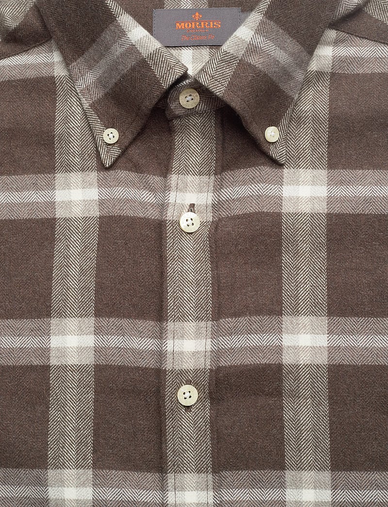 Morris - Soft Lama Shirt-Classic Fit - casual hemden - brown - 5
