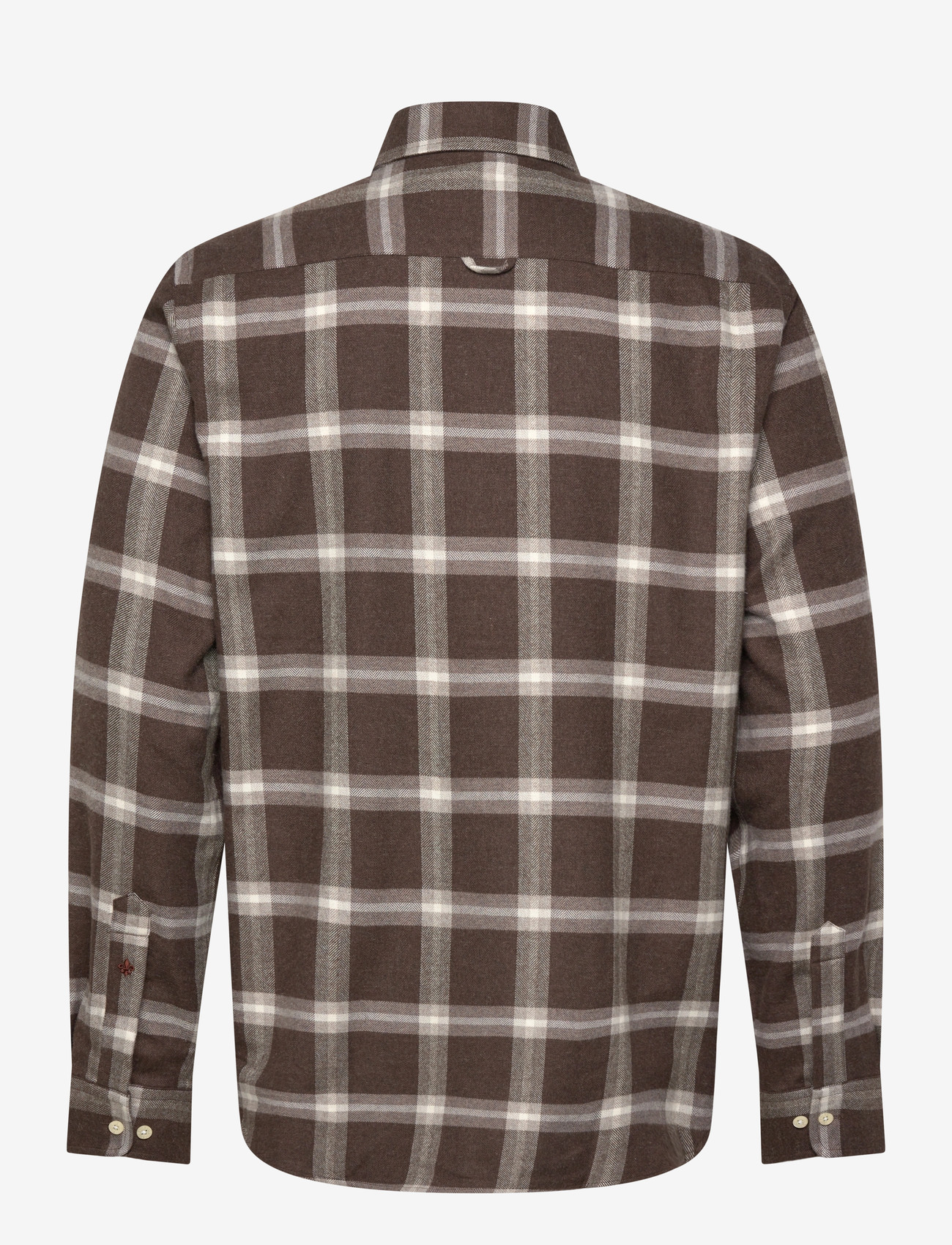 Morris - Soft Lama Shirt-Classic Fit - tavalised t-särgid - dark brown - 1