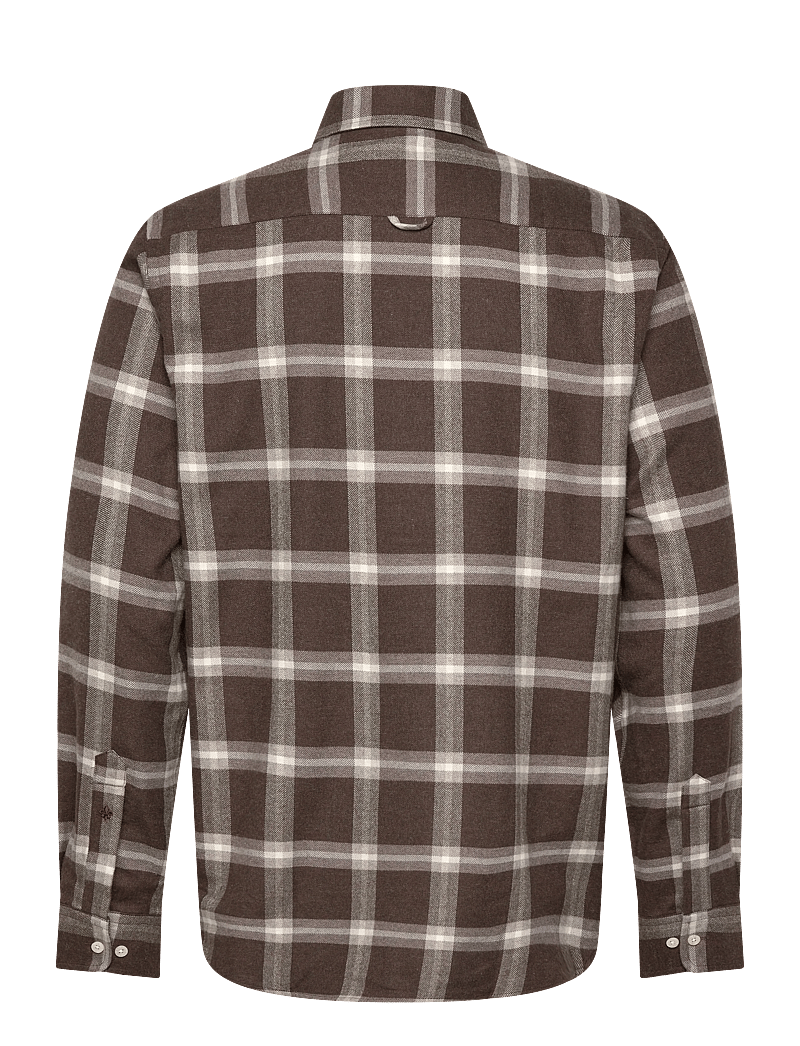 Morris - Soft Lama Shirt-Classic Fit - tavalised t-särgid - dark brown - 1