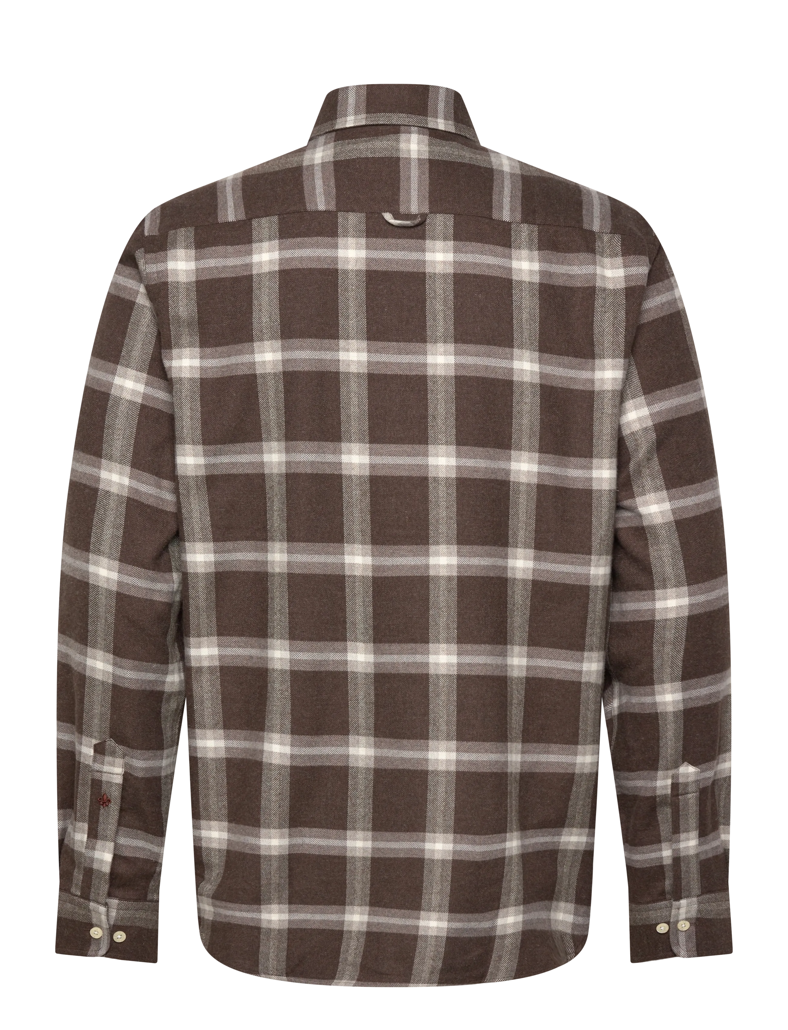 Morris - Soft Lama Shirt-Classic Fit - avslappede skjorter - dark brown - 2