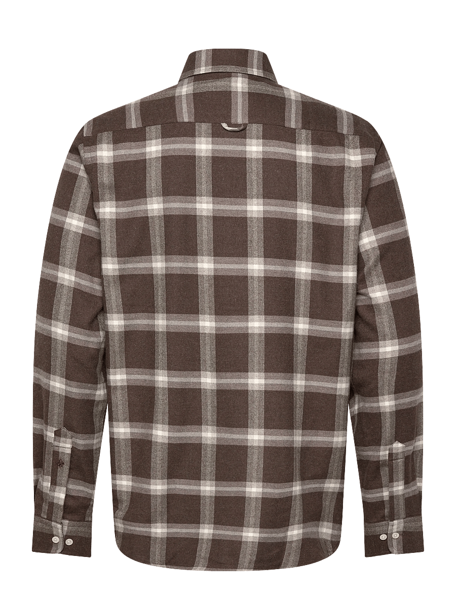Morris - Soft Lama Shirt-Classic Fit - freizeithemden - dark brown - 2