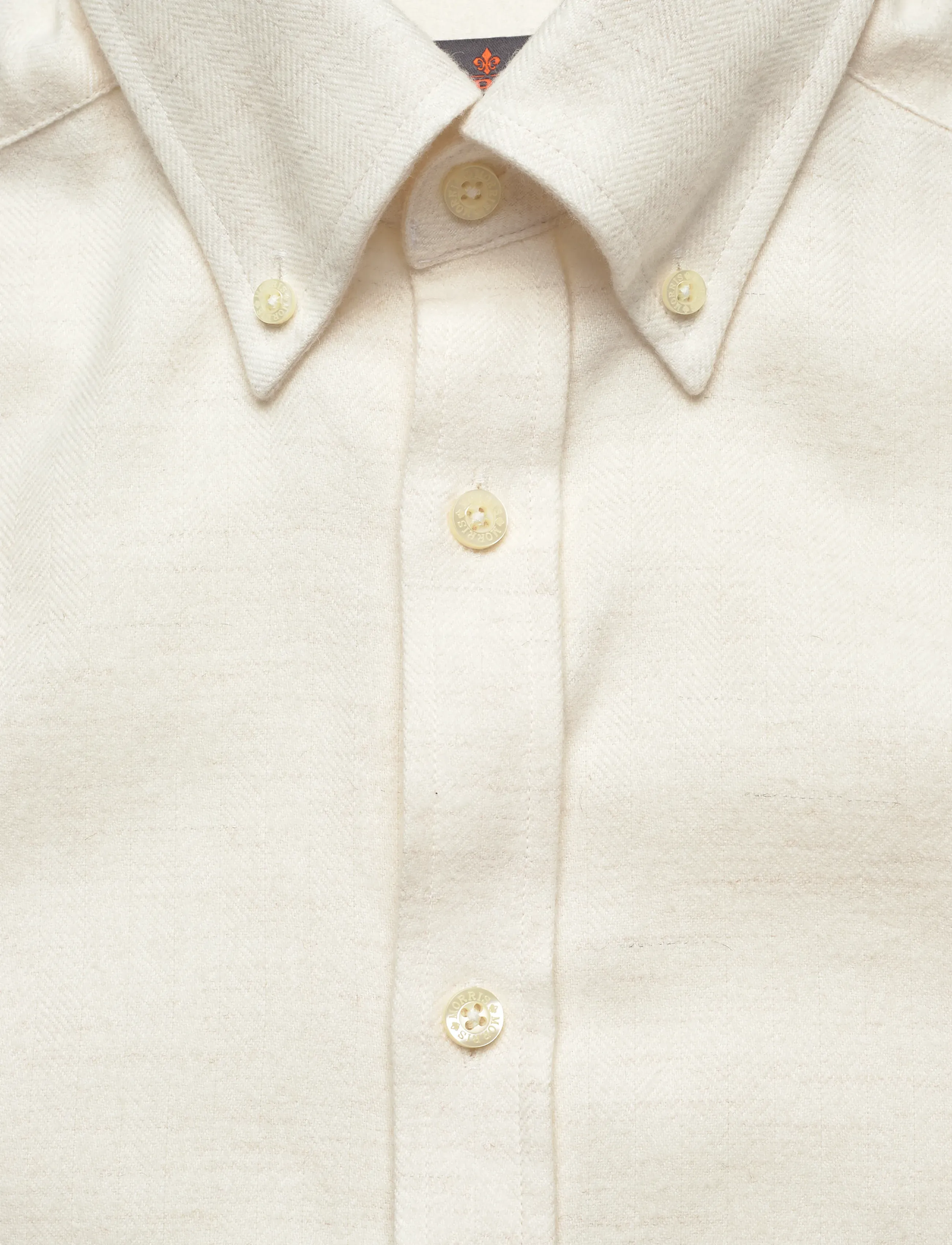 Morris - Soft Lama Shirt-Classic Fit - casual skjorter - off white - 5