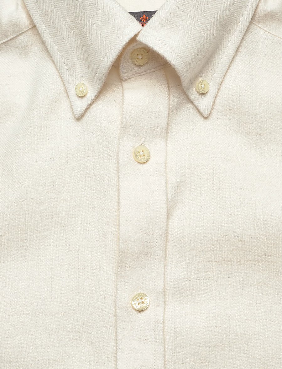Morris - Soft Lama Shirt-Classic Fit - freizeithemden - off white - 5