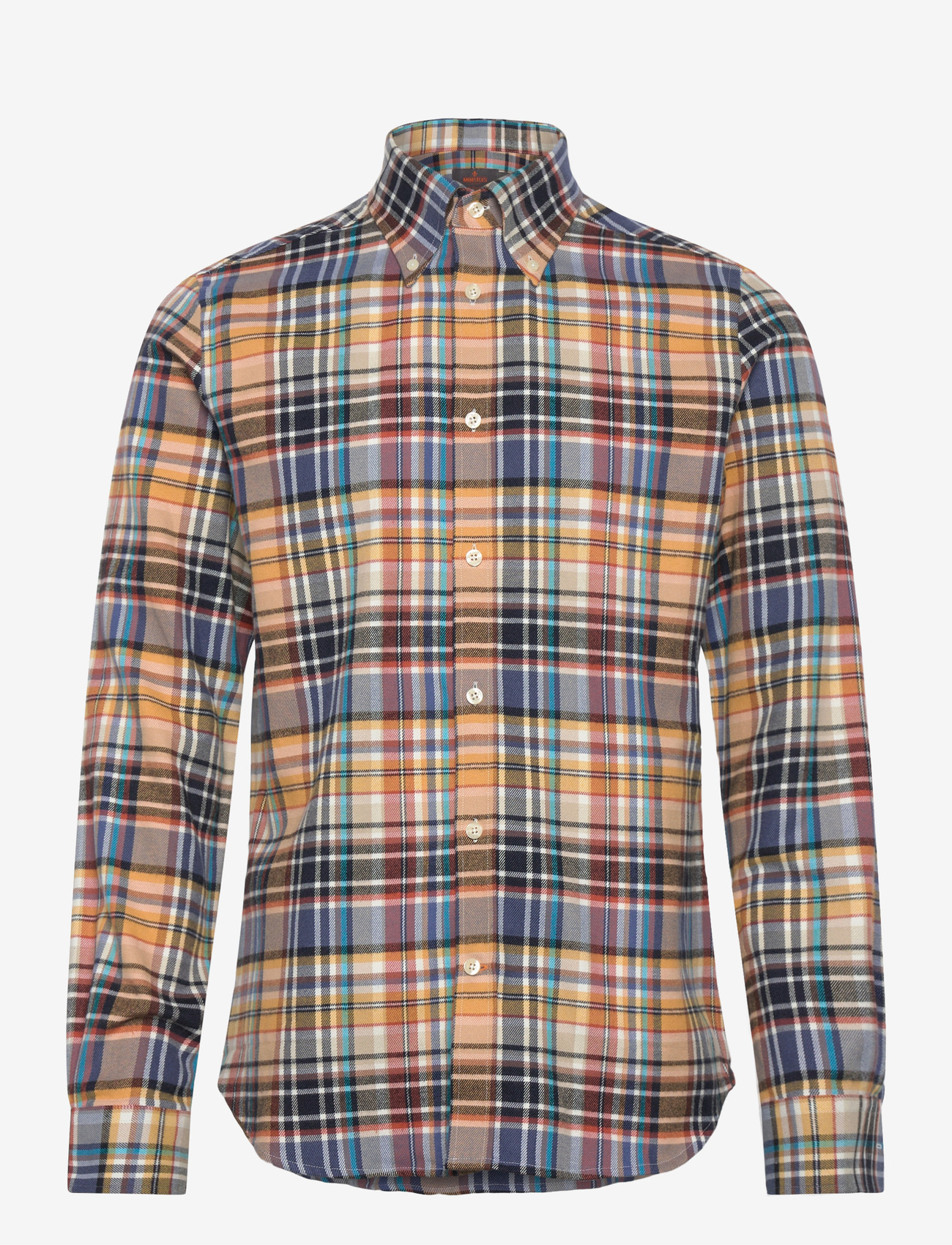 Morris - Happy Tartan Check Shirt-Classic Fit - karierte hemden - yellow - 1
