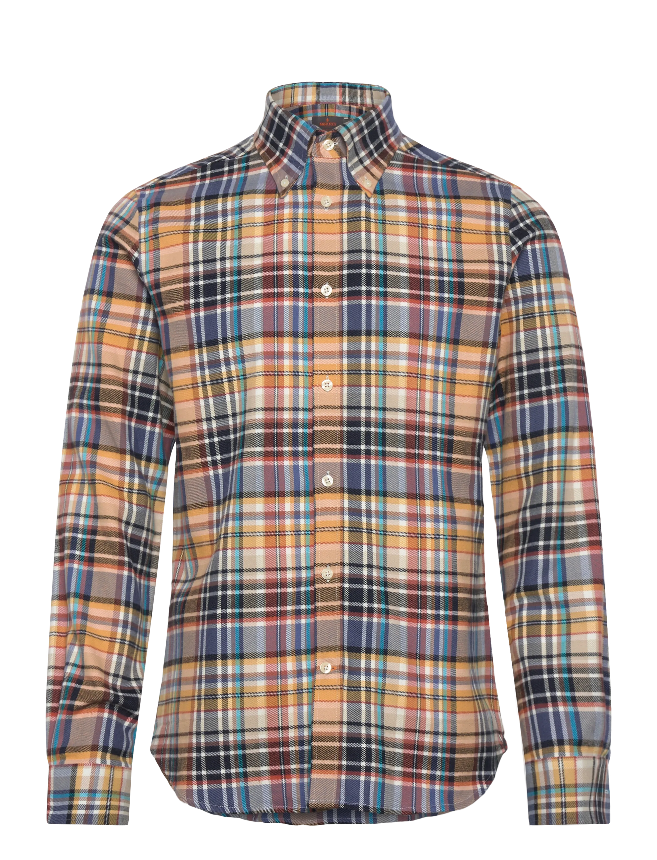 Morris Happy Tartan Check Shirt-Classic Fit - Tänavastiil - YELLOW / multi