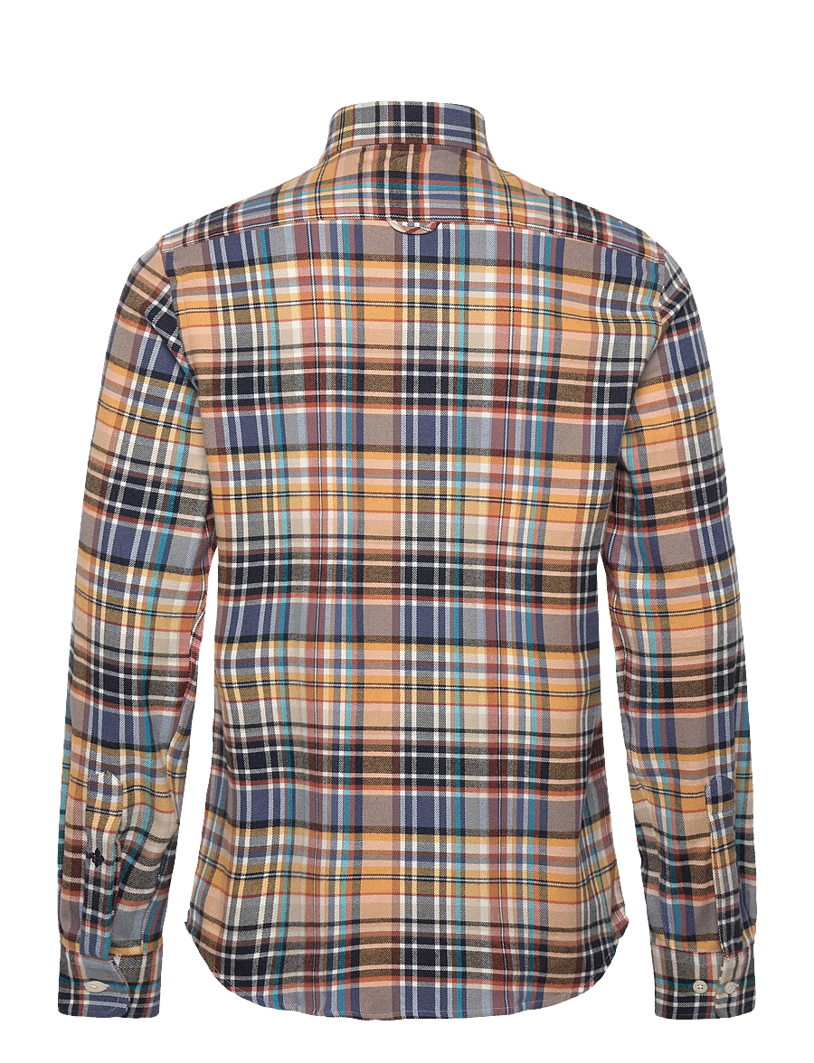 Morris - Happy Tartan Check Shirt-Classic Fit - ternede skjorter - yellow - 2