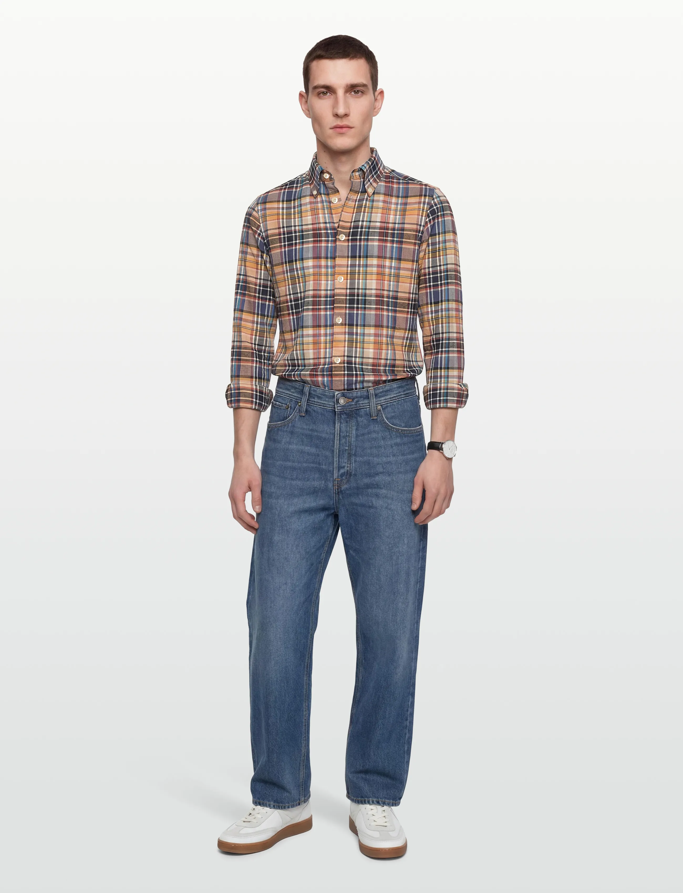 Morris Happy Tartan Check Shirt-Classic Fit, S, Shirts, Mehrfarbig/gemustert - Casual Männerswear