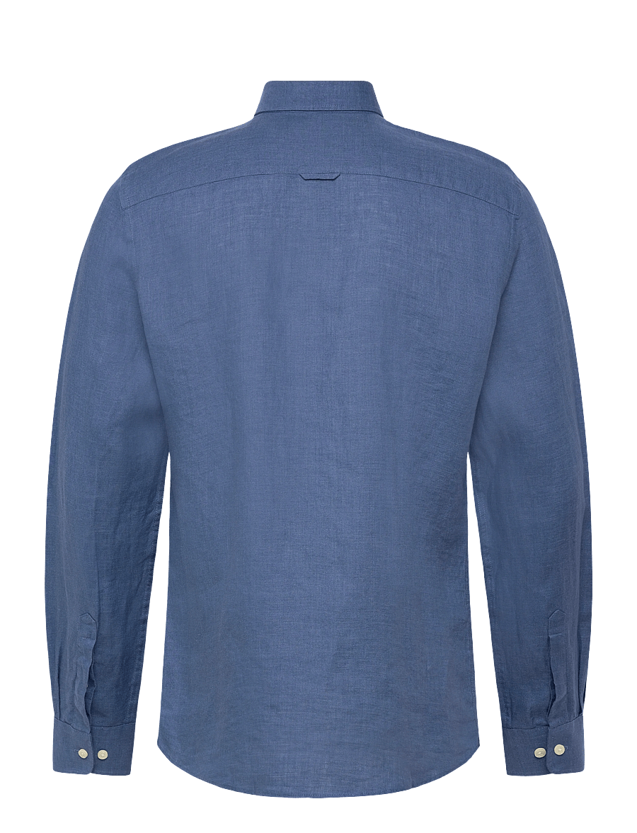 Morris - Douglas Linen Shirt-Classic Fit - linen shirts - blue - 2
