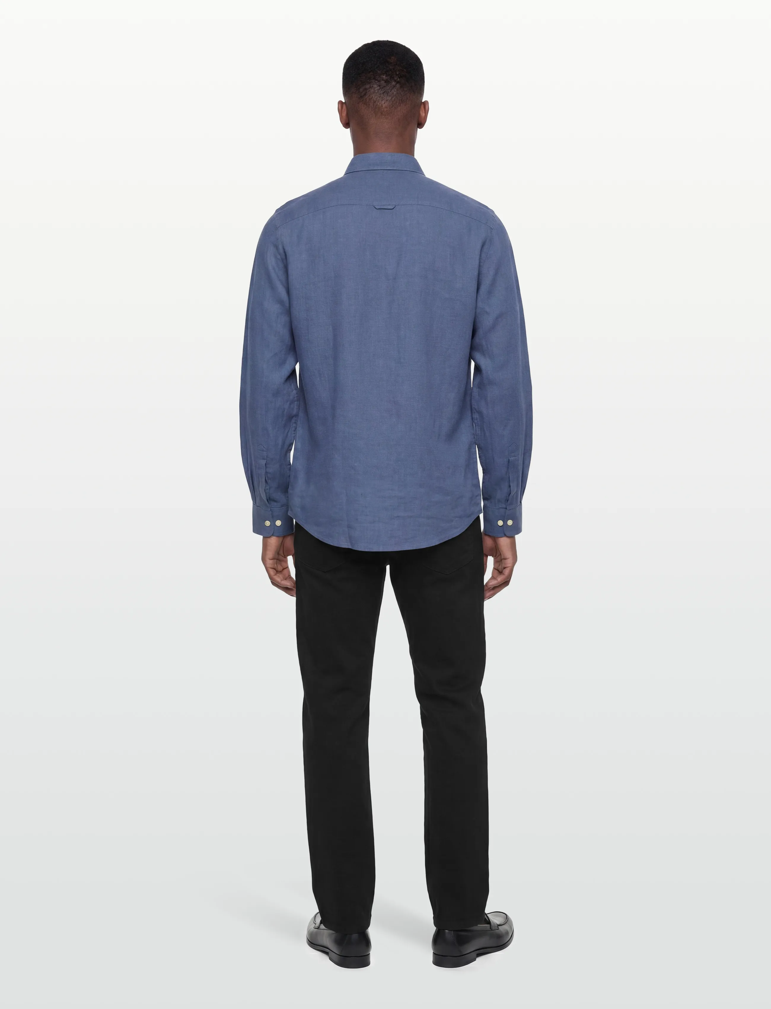 Morris - Douglas Linen Shirt-Classic Fit - linased särgid - blue - 4