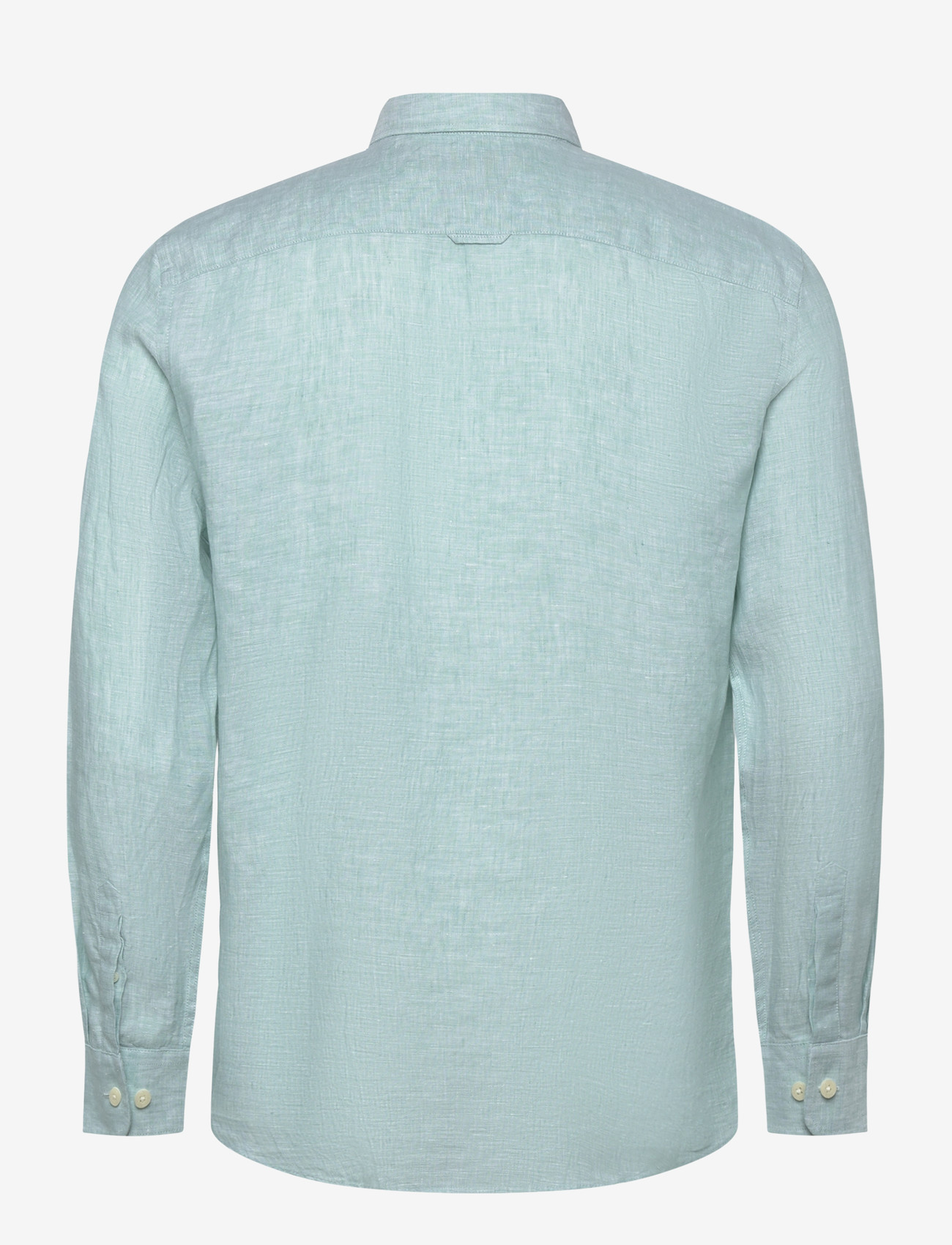 Morris - Douglas Linen Shirt-Classic Fit - hørskjorter - green - 2