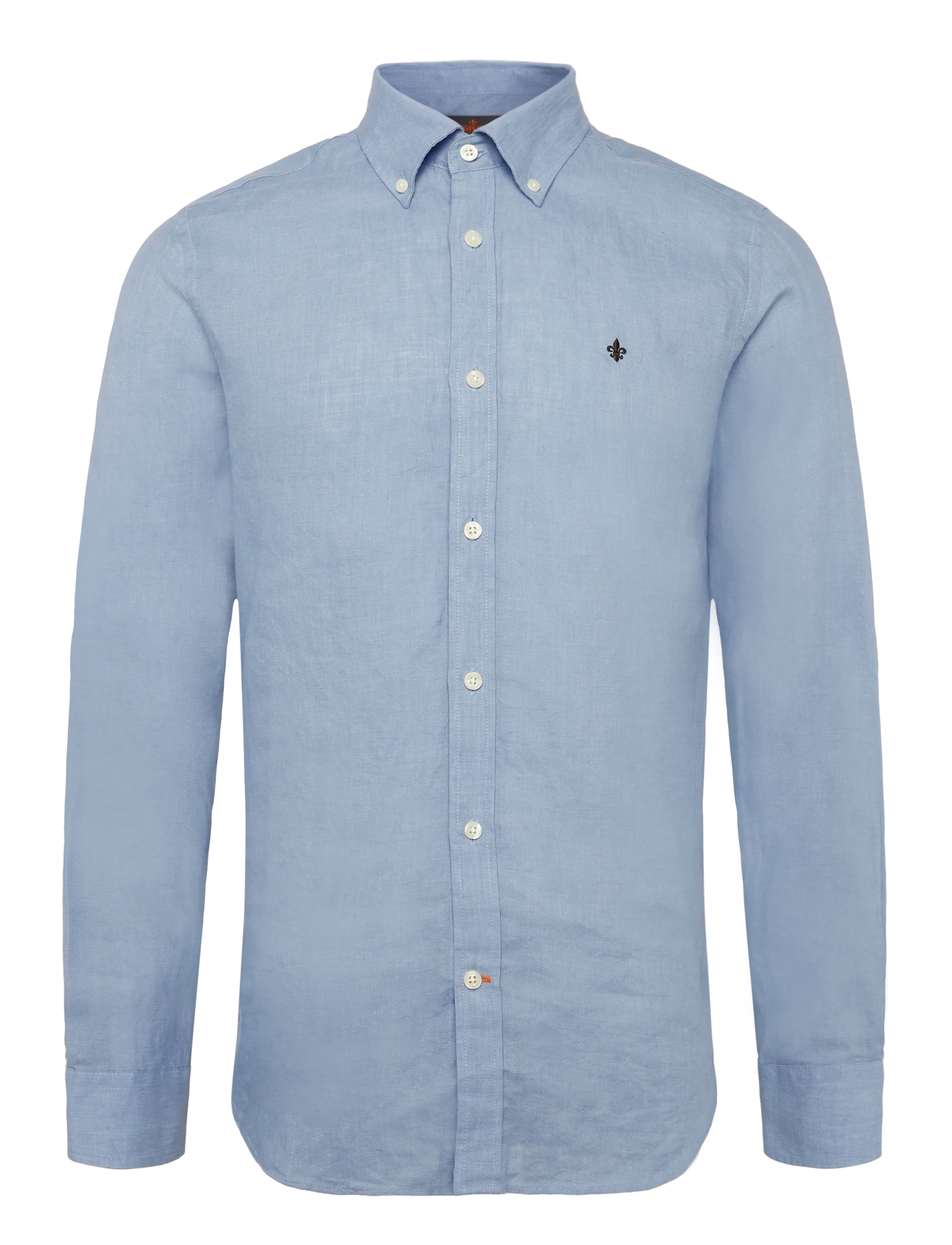 Morris - Douglas Linen Shirt-Classic Fit - linen shirts - light blue - 1