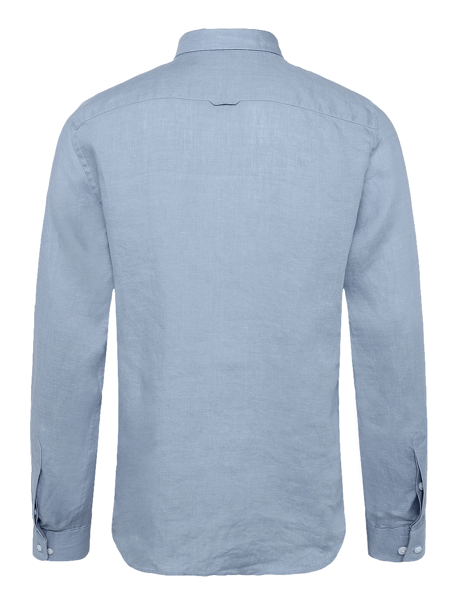 Morris - Douglas Linen Shirt-Classic Fit - linen shirts - light blue - 2