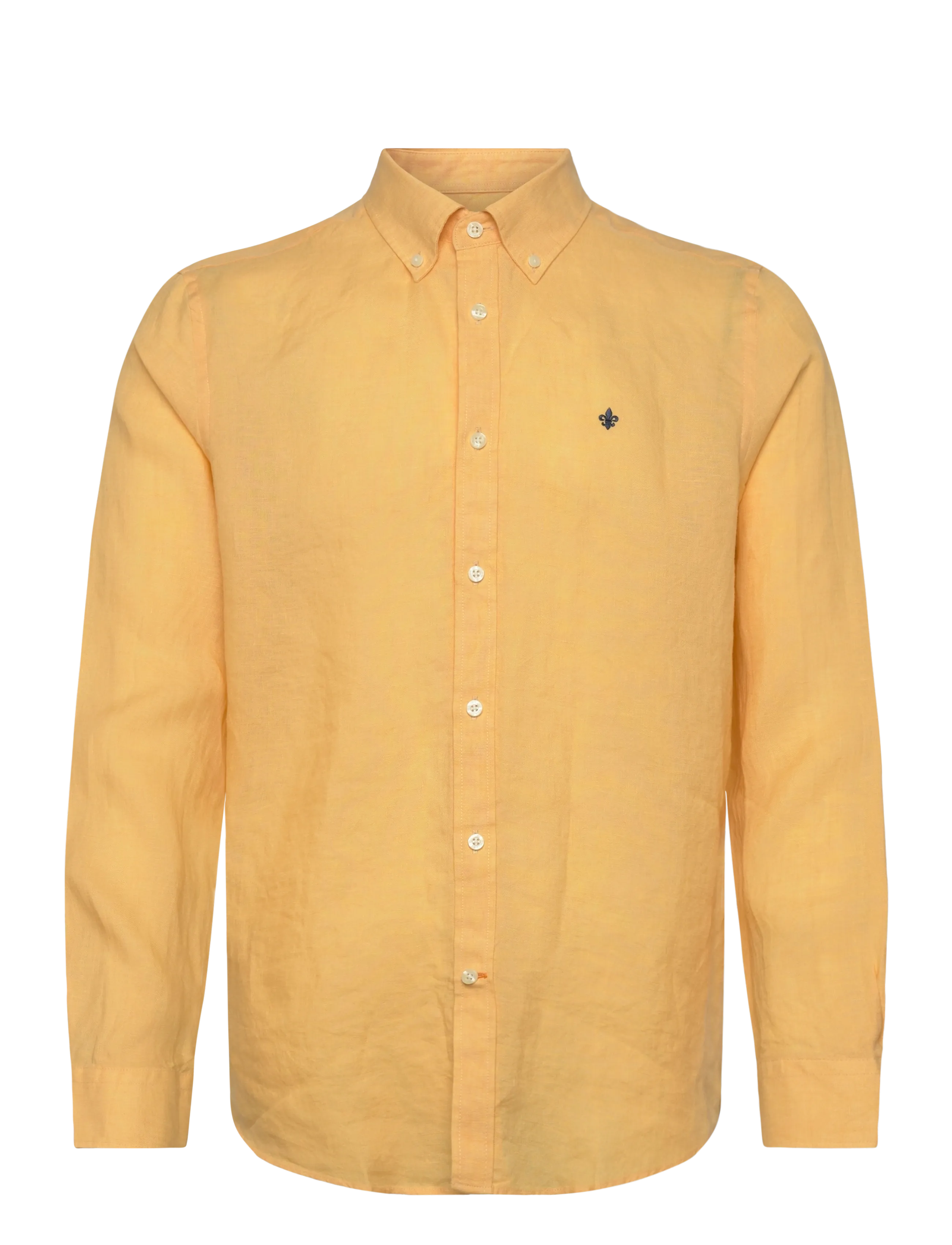 Morris Douglas Linen Shirt-Classic Fit - Morris Stockholm - ORANGE / orange