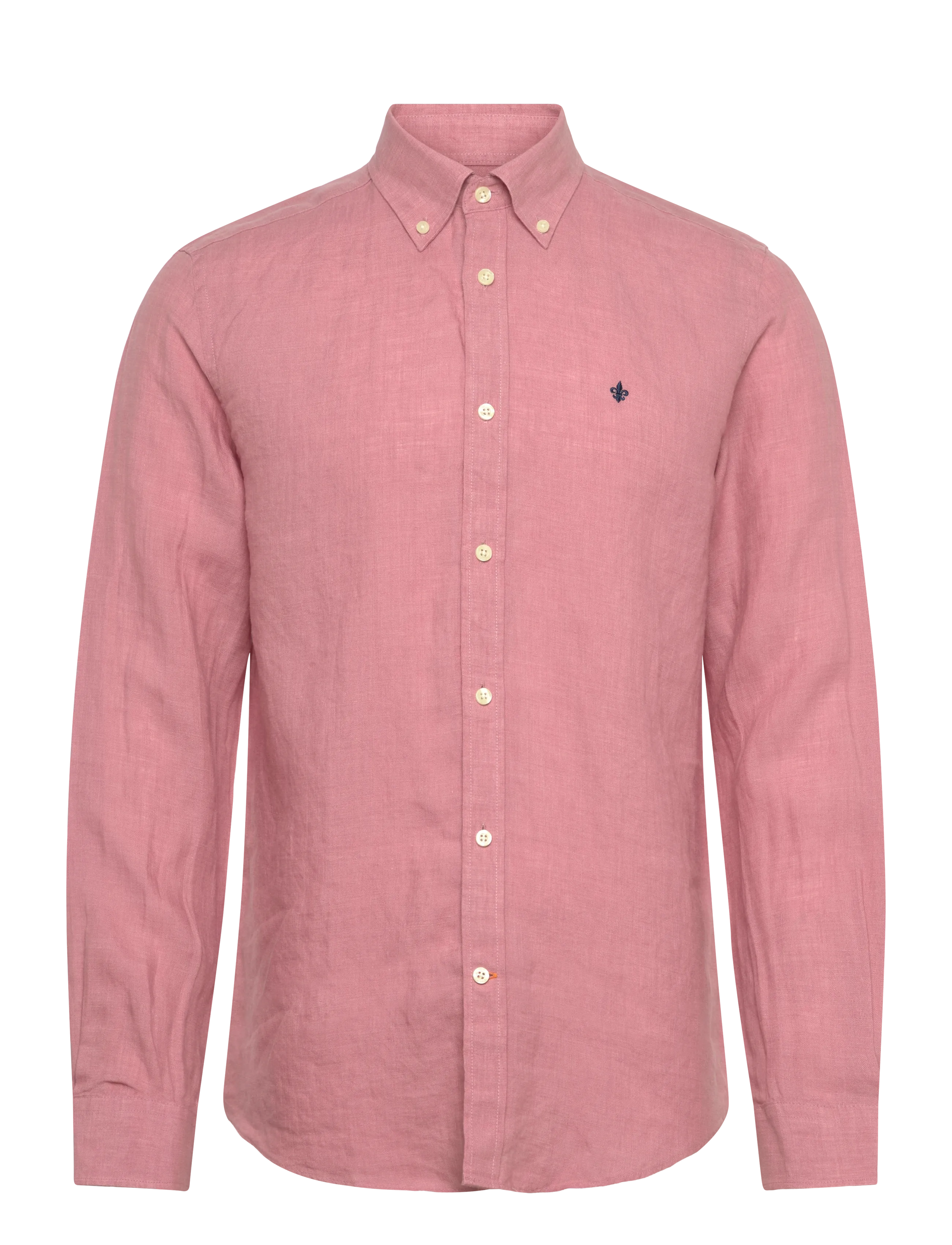 MORRIS Douglas Linen Shirt-Klassisch Fit Pink - L - Herren