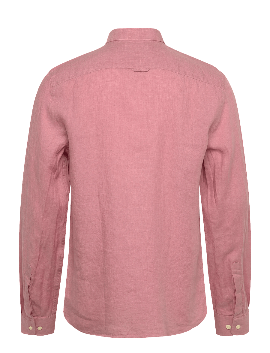Morris - Douglas Linen Shirt-Classic Fit - linen shirts - pink - 2