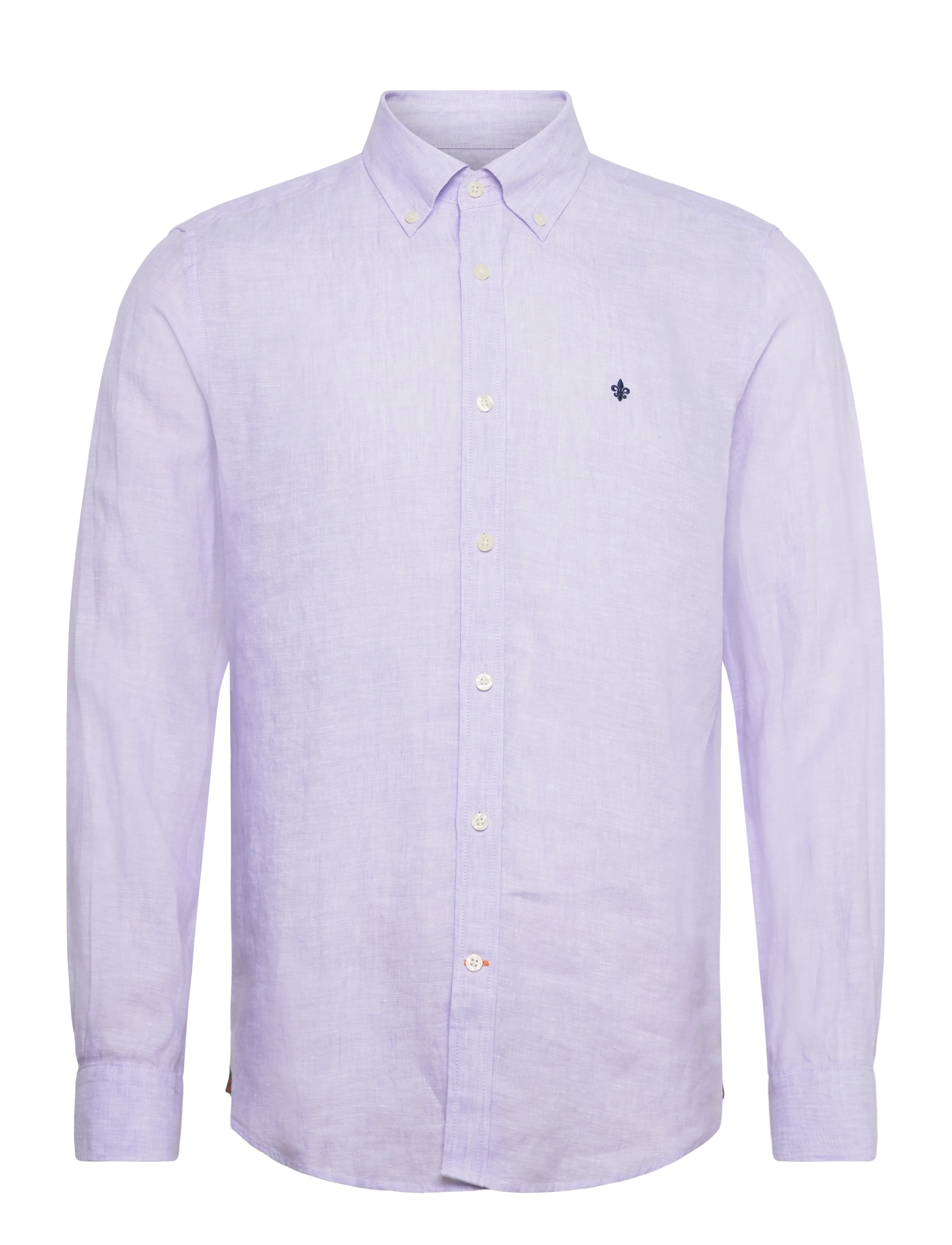 Morris Douglas Linen Shirt-Classic Fit - Morris Stockholm - PURPLE / purple