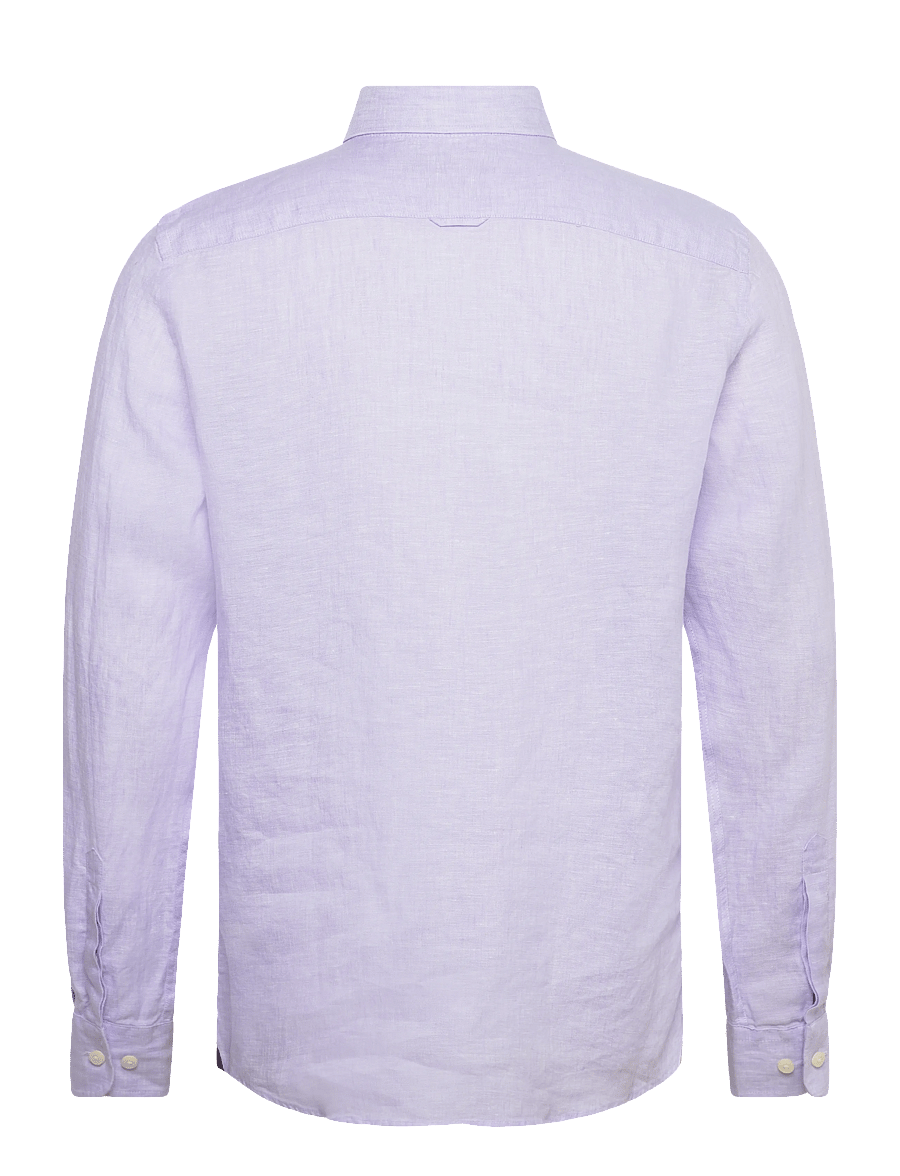 Morris - Douglas Linen Shirt-Classic Fit - linen shirts - purple - 2